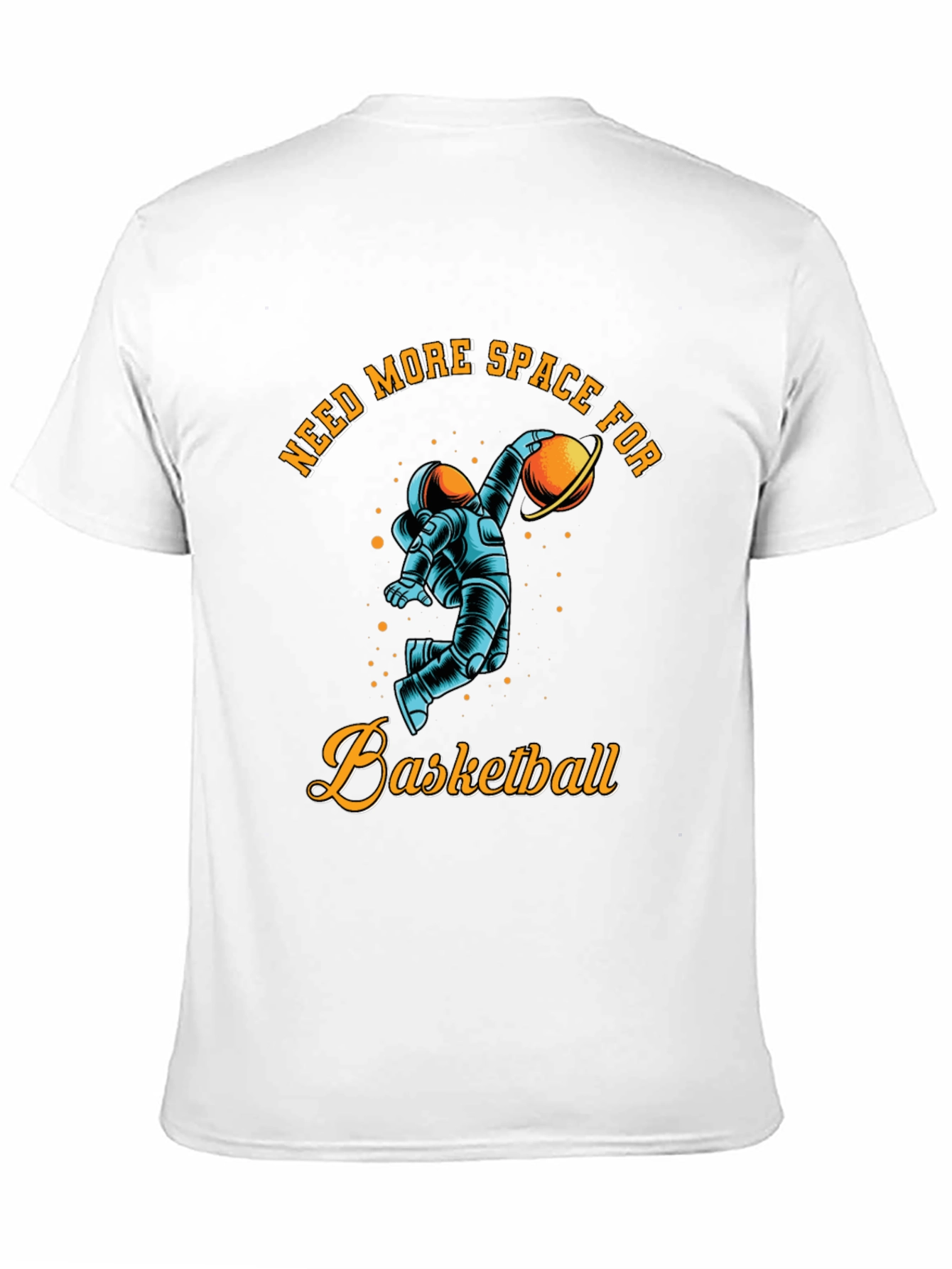 Black Need More Space for Basketball T-Shirt view 11