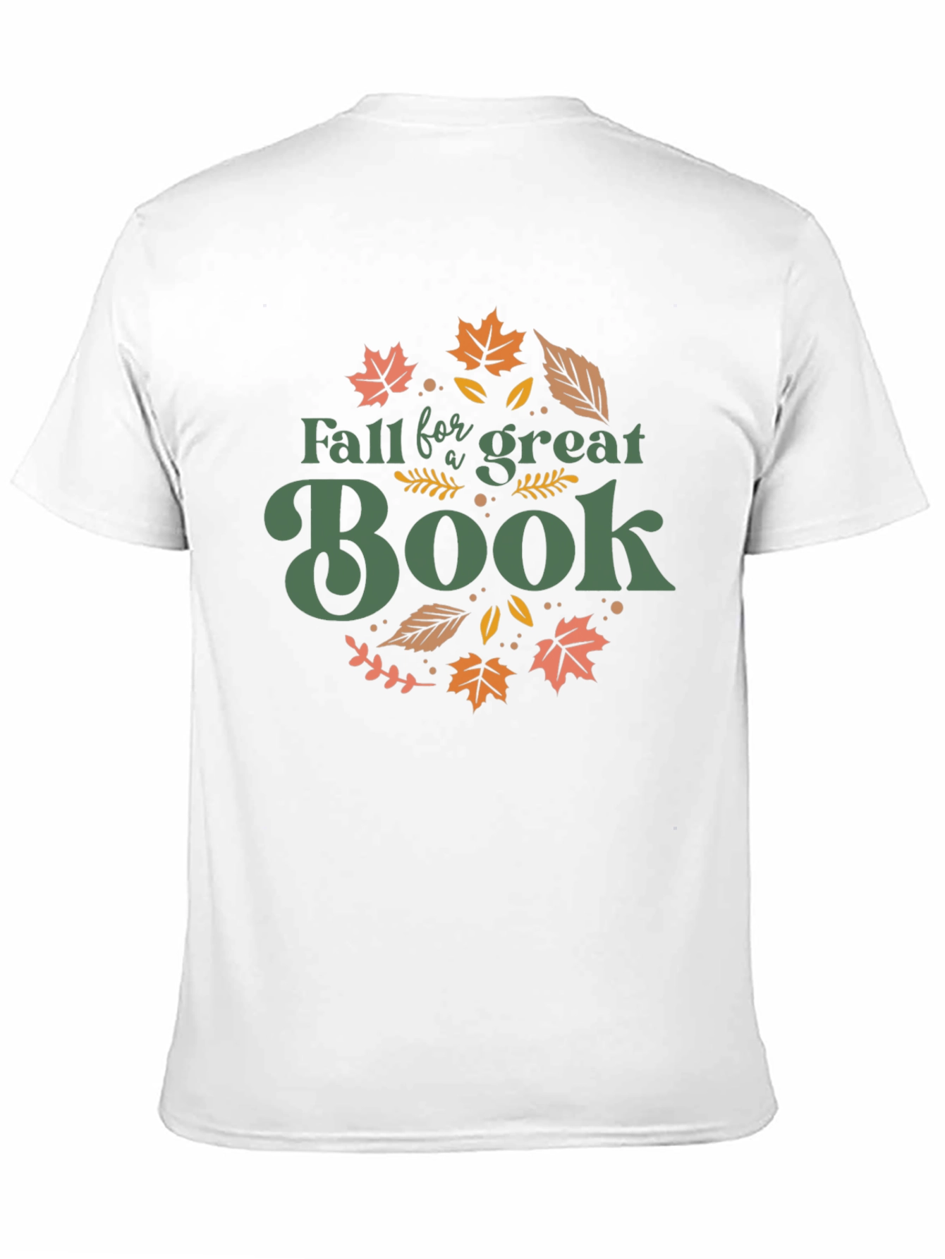 Black Fall for a Great Book T-Shirt view 11