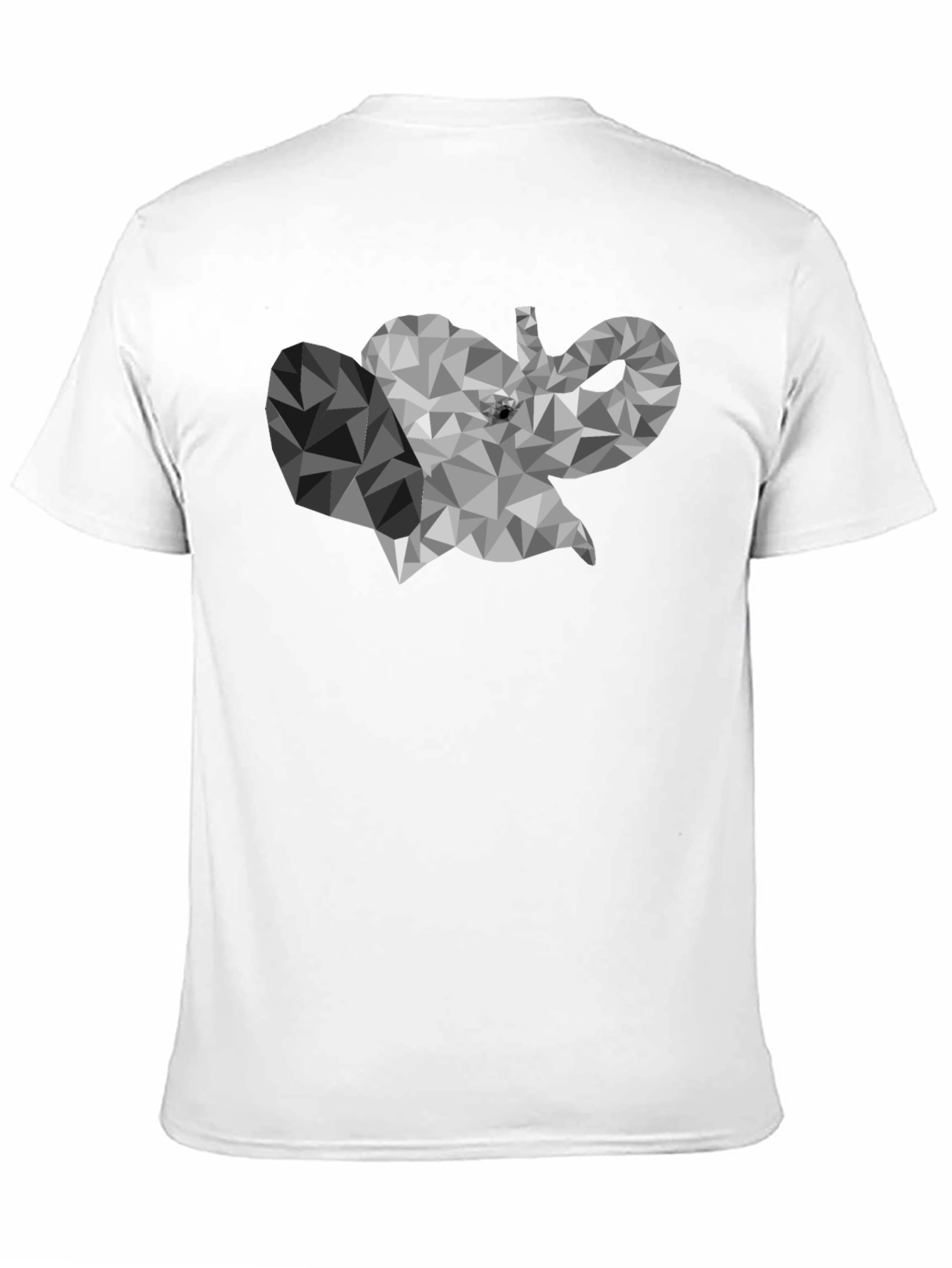 Black Geometric Elephant Graphic T-Shirt - Modern Style view 11