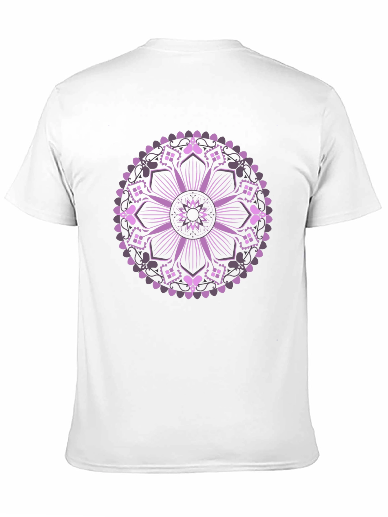Black Mandala Graphic Print Black T-Shirt view 11
