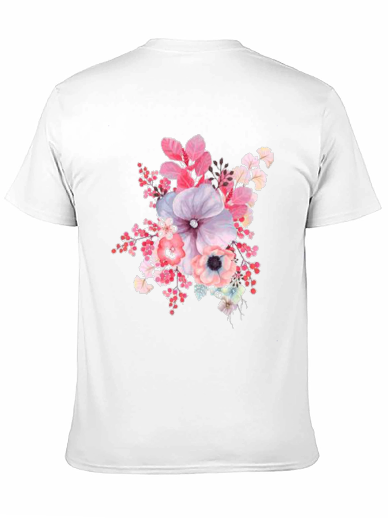 Black Floral Print Black T-Shirt view 11