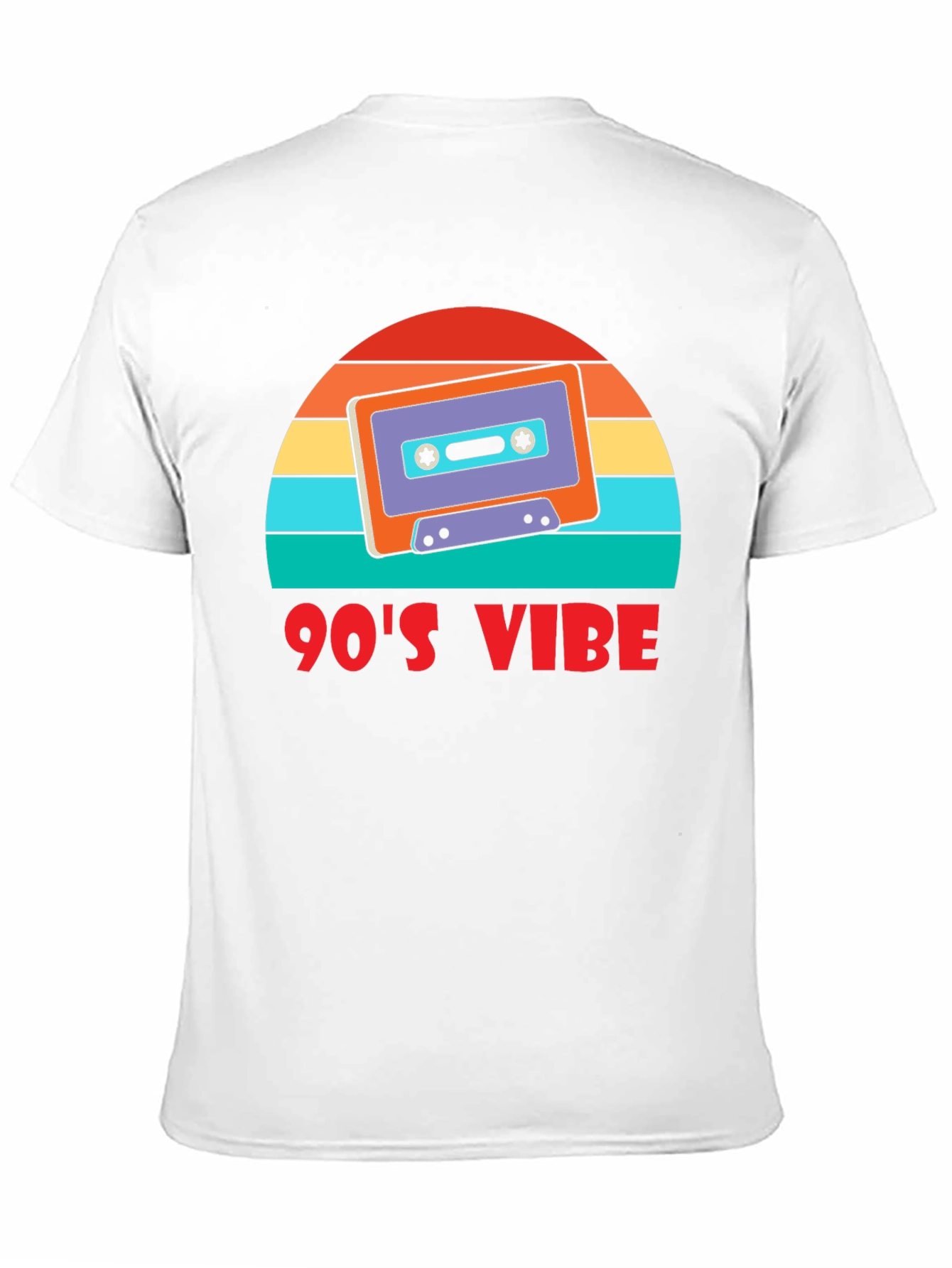Black 90's Vibe Retro Cassette T-Shirt view 11