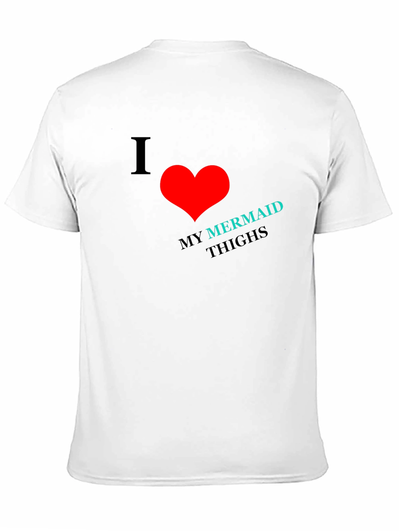 Black I Heart Mermaid Thighs Black T-Shirt view 11