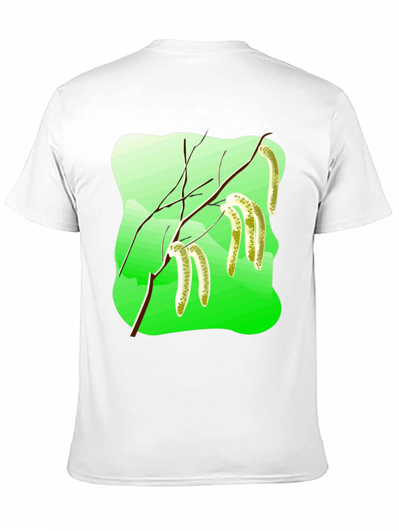 Black Nature Inspired Graphic T-Shirt view 11