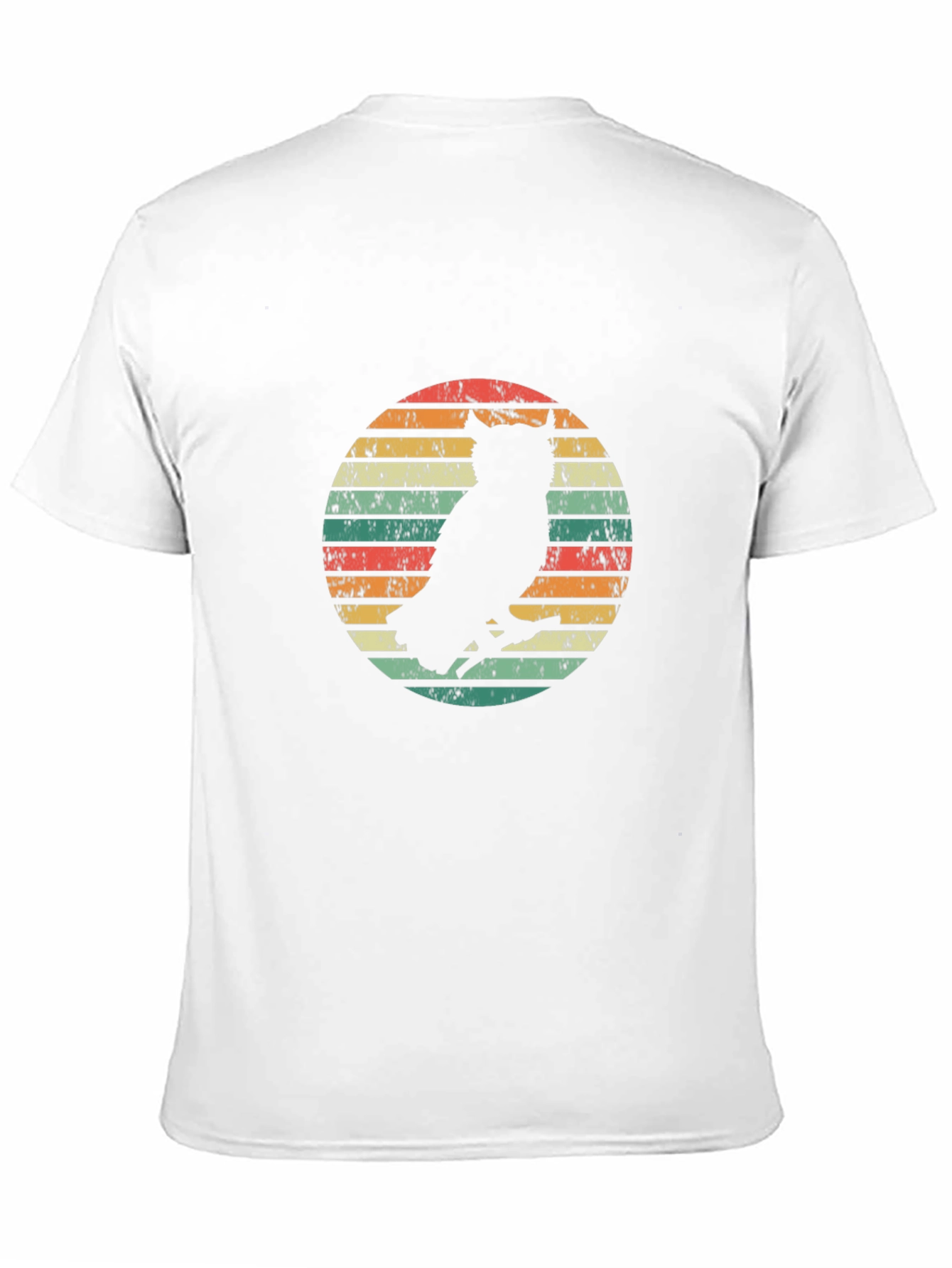 Black Vintage Owl Graphic Tee - Retro Bird T-Shirt view 11