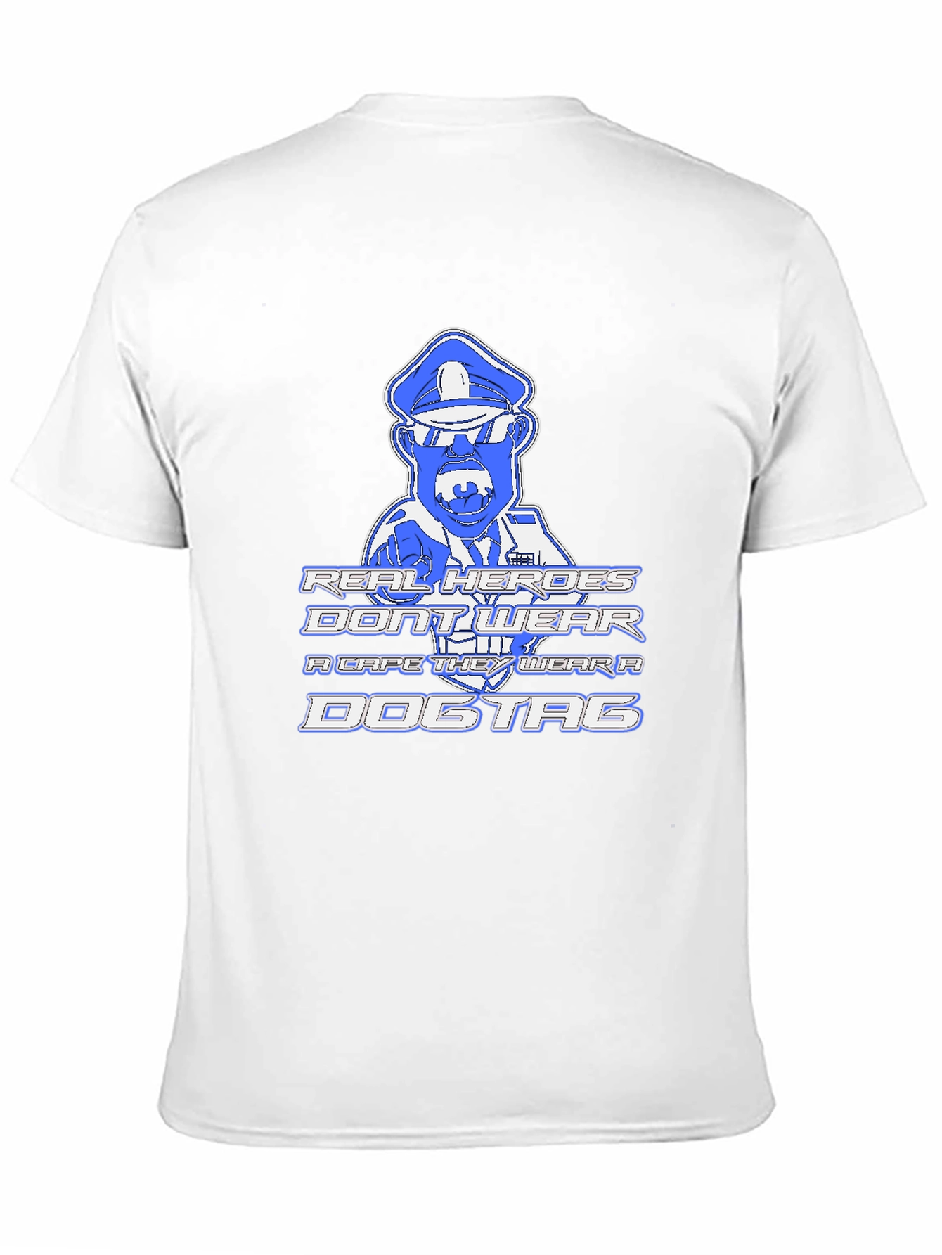 Black Real Heroes Dogtag Graphic Tee - Black Cotton Blend view 11