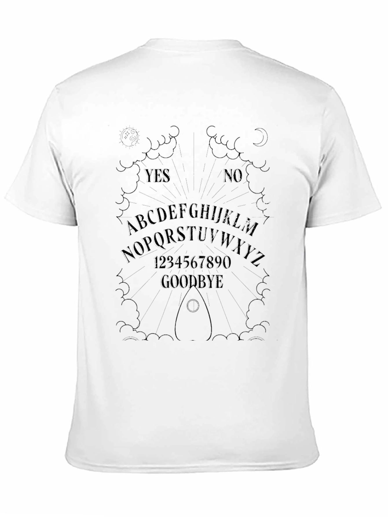 Black Ouija Board Graphic T-Shirt view 11