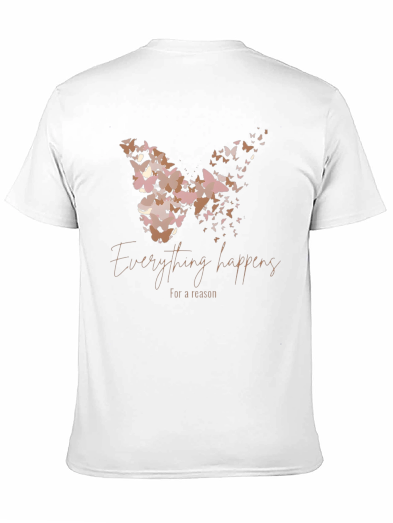 Black Butterfly Effect T-Shirt: Everything Happens for a Reason view 11