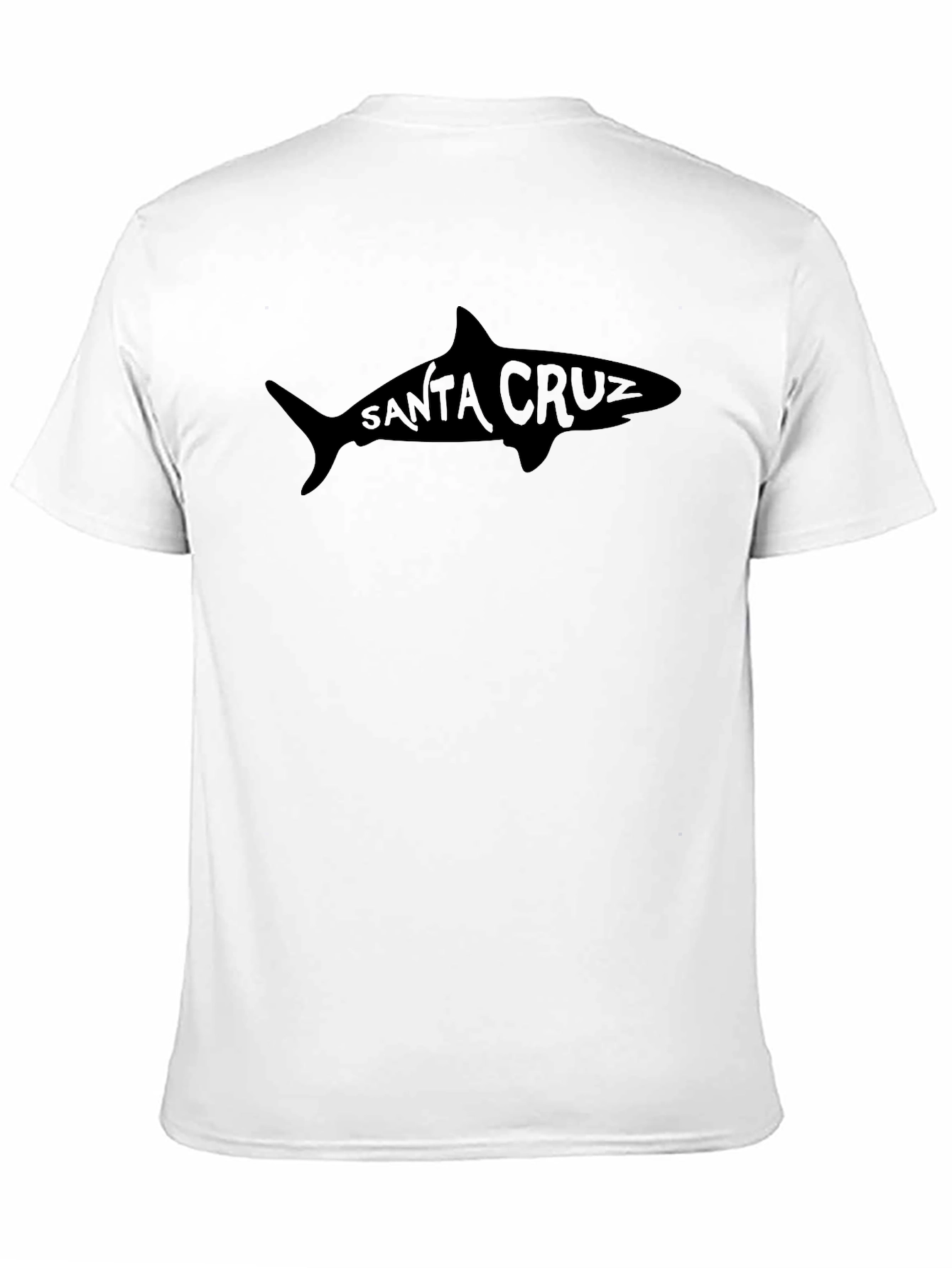 Black Santa Cruz Shark Graphic Tee - Black view 11