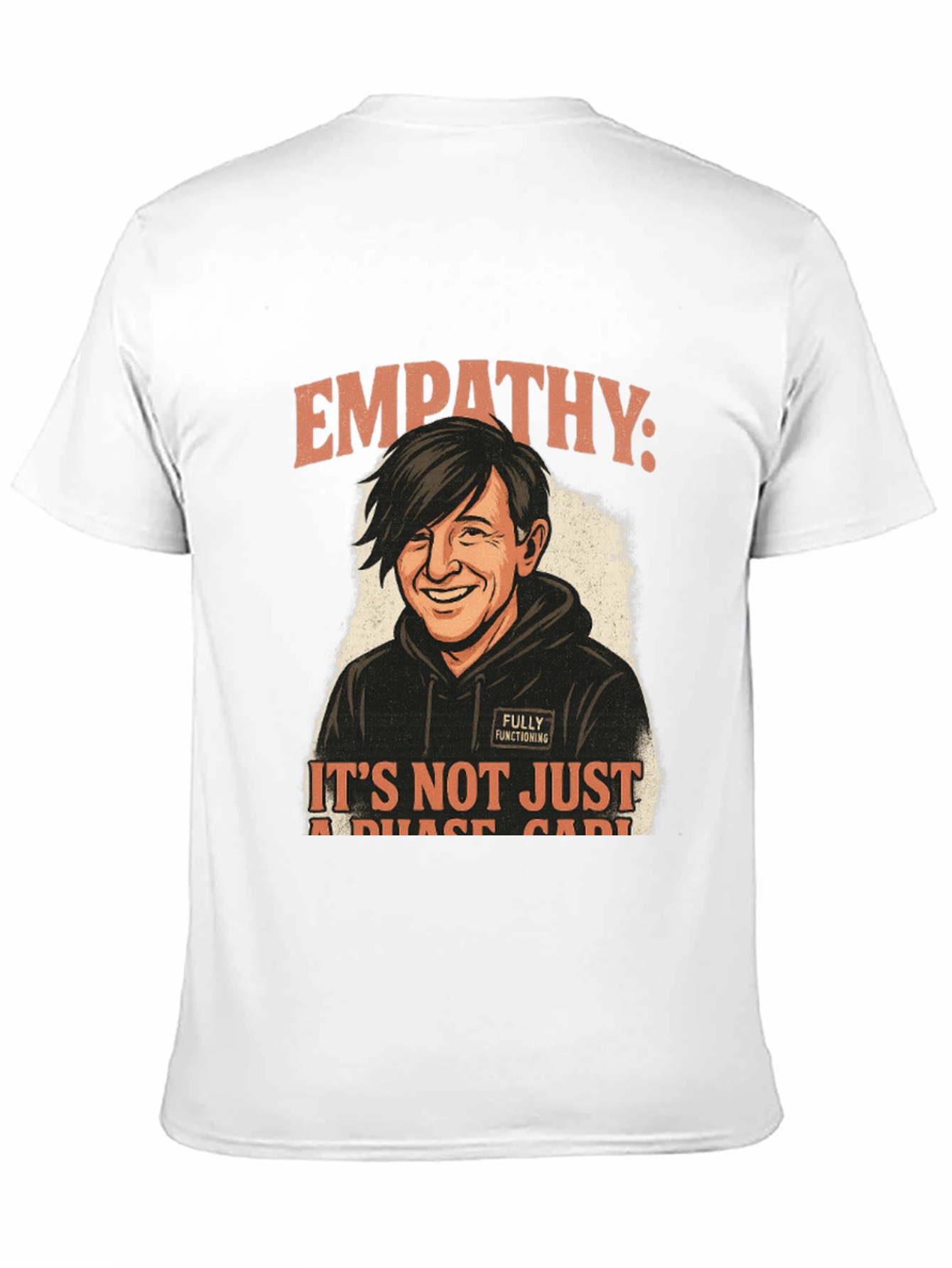 Black Empathy Not a Phase Black Graphic Tee view 11
