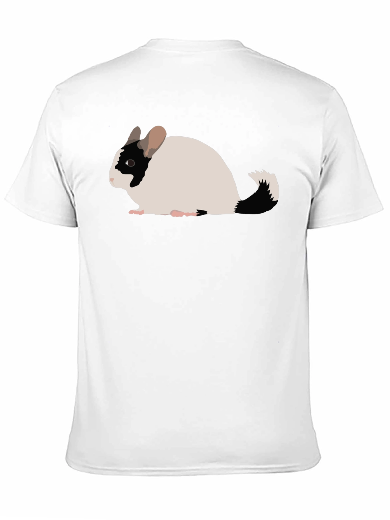 Black Chinchilla Graphic Tee - Cute Rodent Shirt view 11