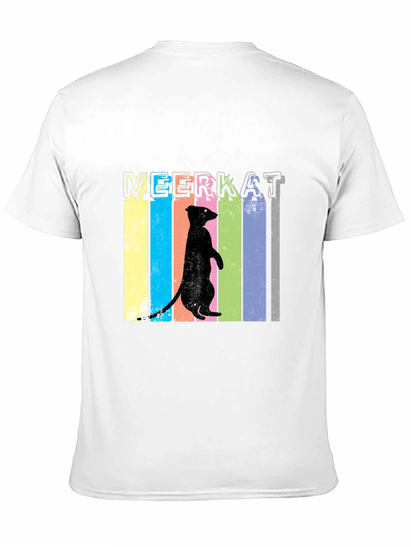 Black Meerkat Graphic Tee - Fun Animal T-Shirt view 11