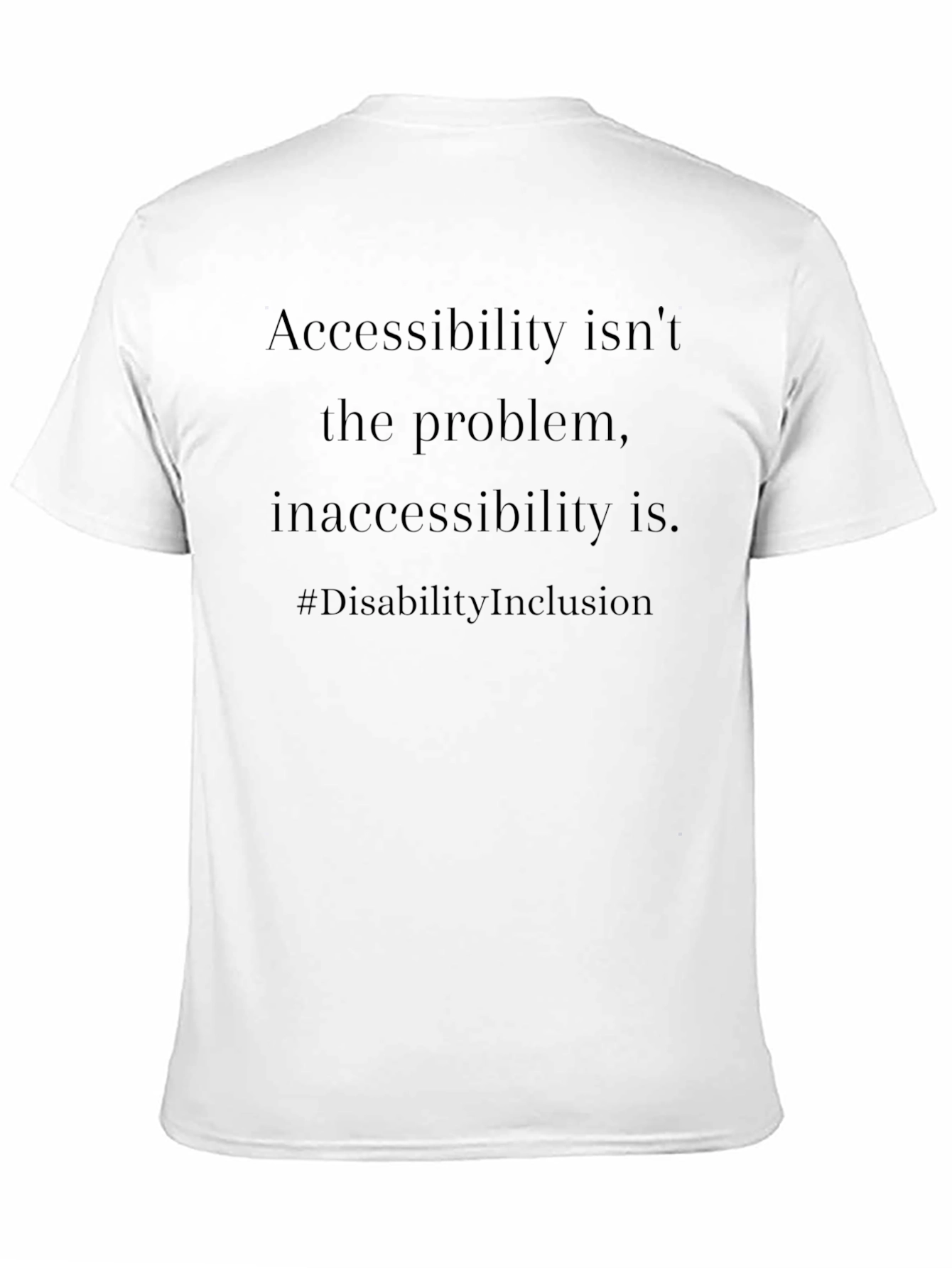 Black Accessibility Inclusion Tee view 11