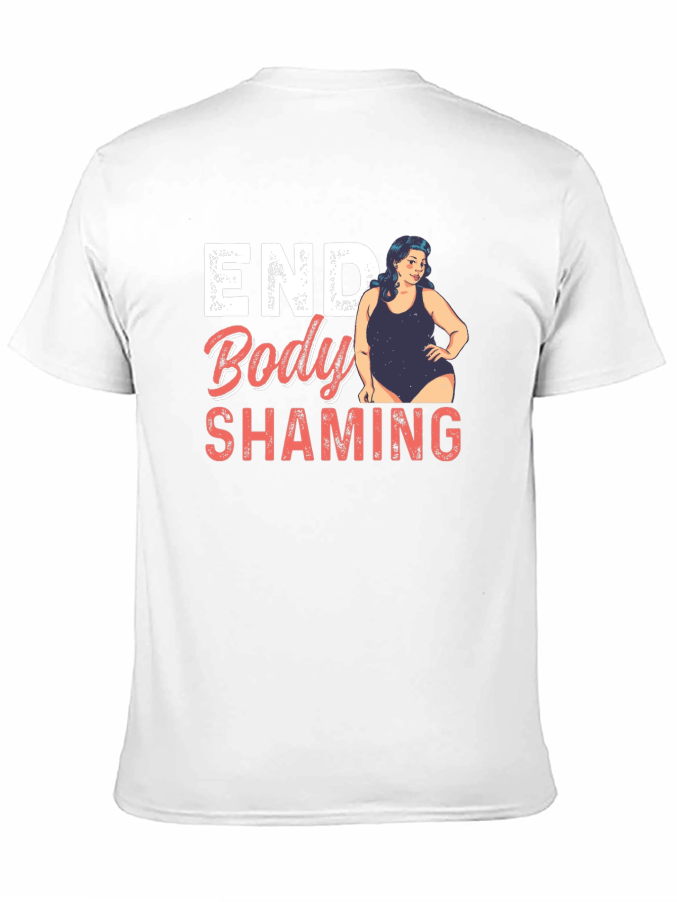 Black End Body Shaming Graphic Tee - Empowering Black T-Shirt view 11