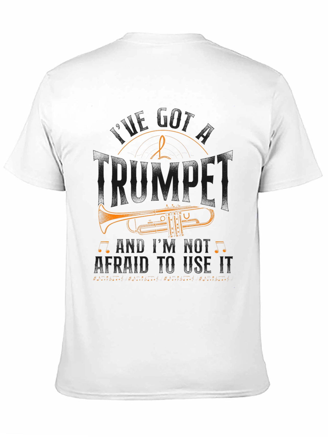Black Trumpet Player Black T-Shirt: I Play Trumpet and I'm Not Afraid to Use It view 11