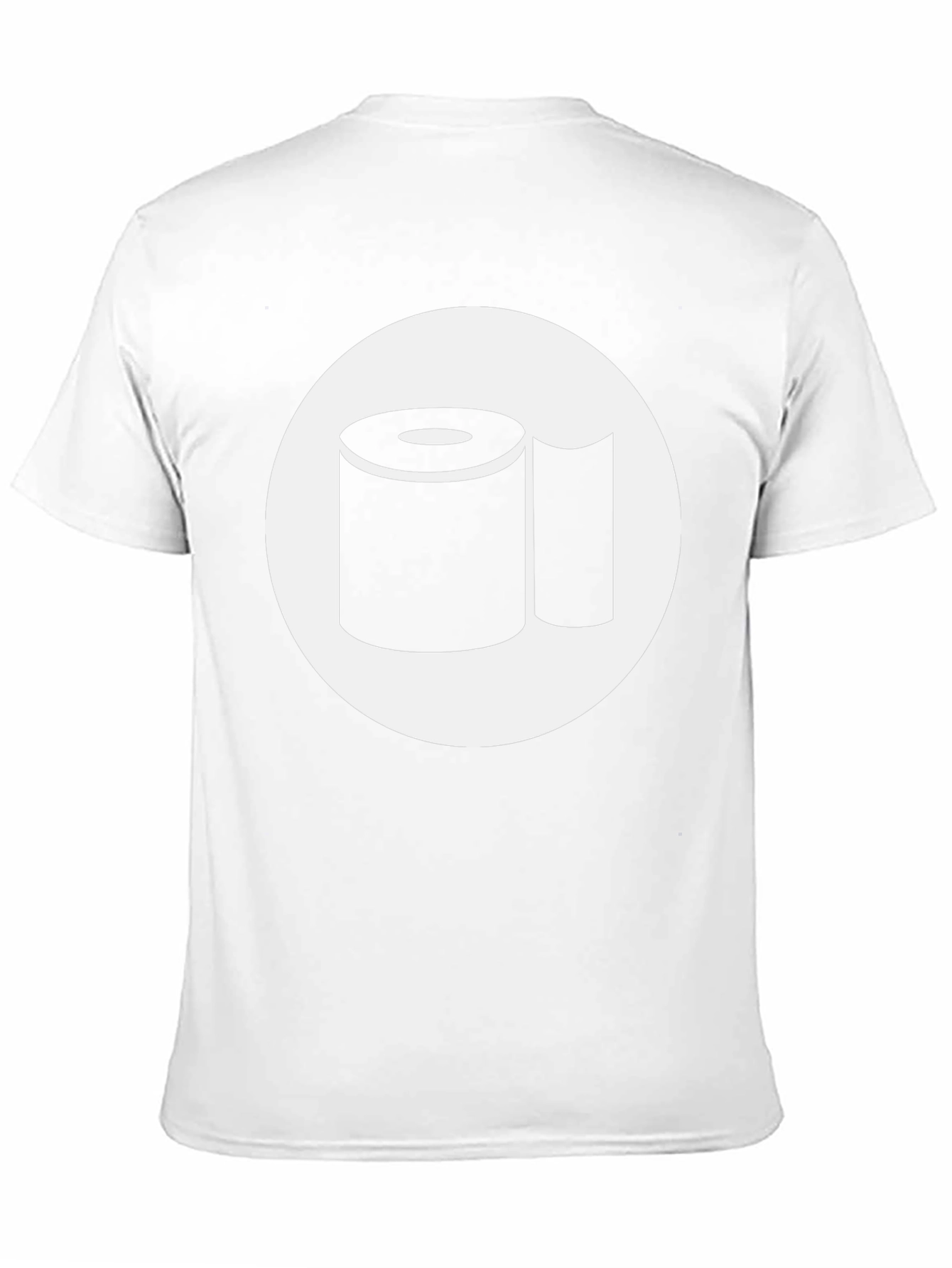 Black Toilet Paper Roll Graphic Tee - Black Cotton Comfort view 11