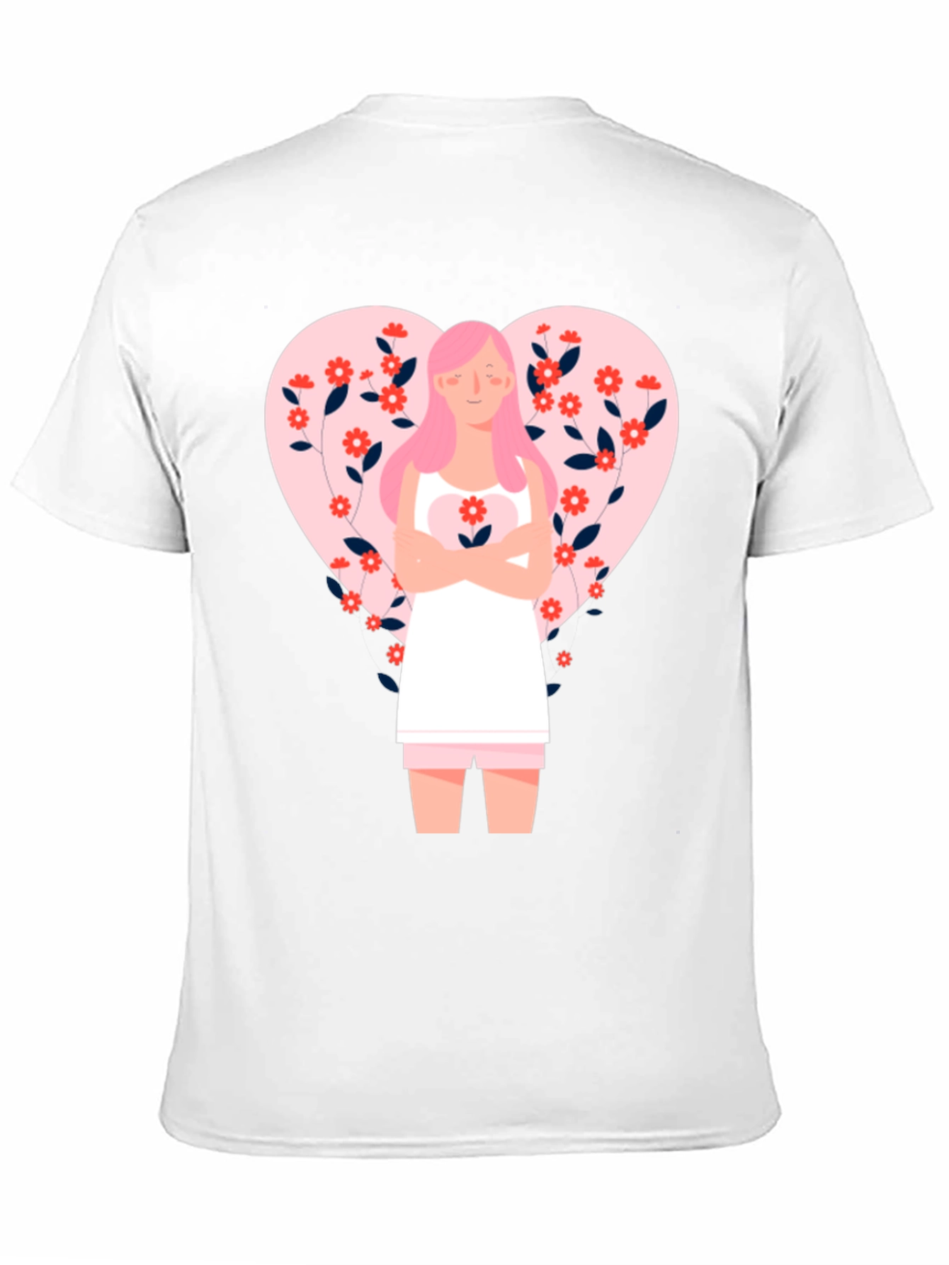 Black Floral Heart Valentine's Day Graphic Tee view 11