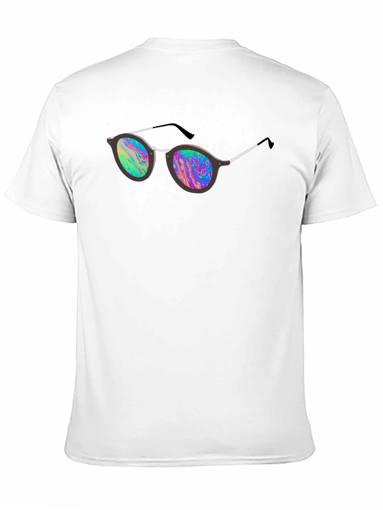 Black Retro Sunglasses Graphic Tee - Men's Black T-Shirt view 11