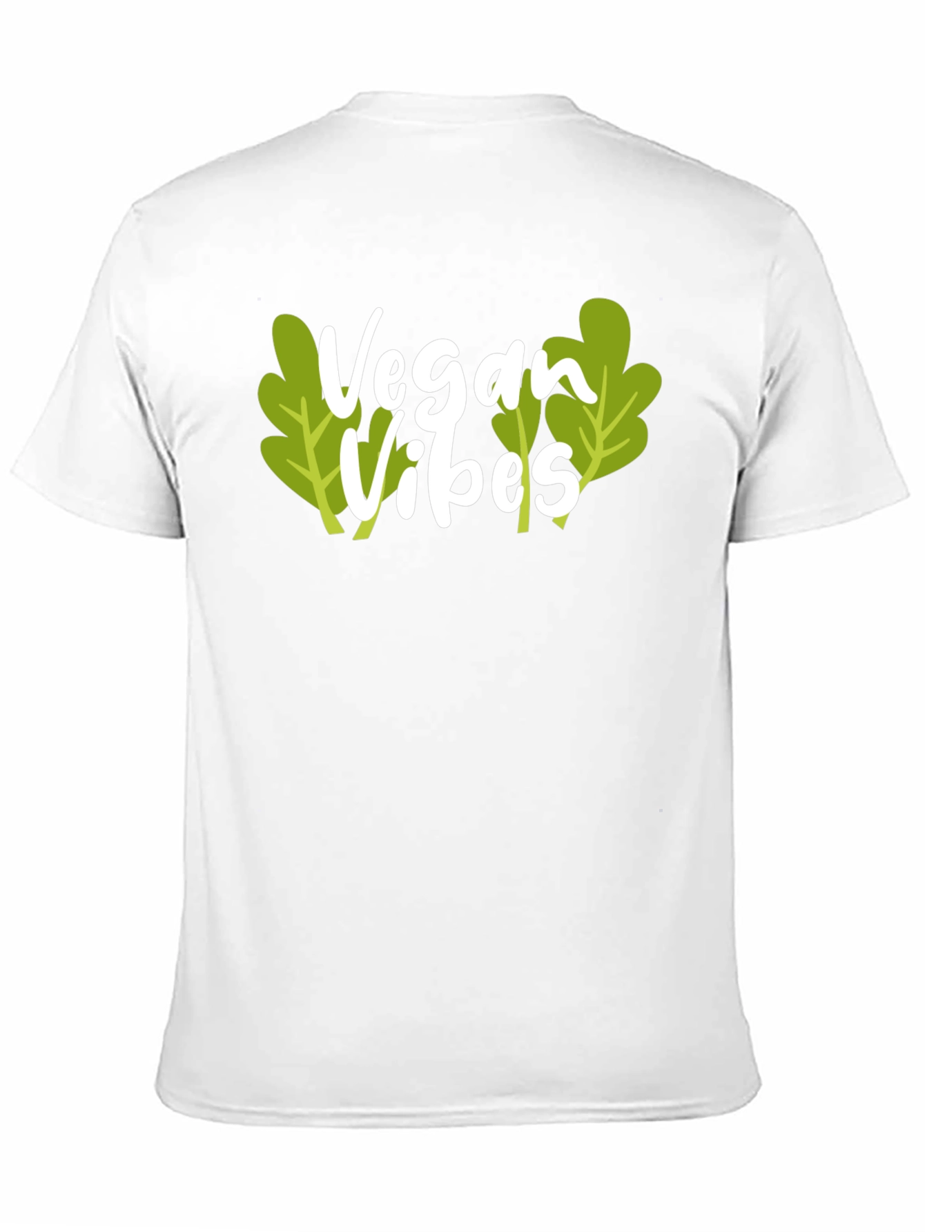 Black Vegan Vibes Black T-Shirt view 11