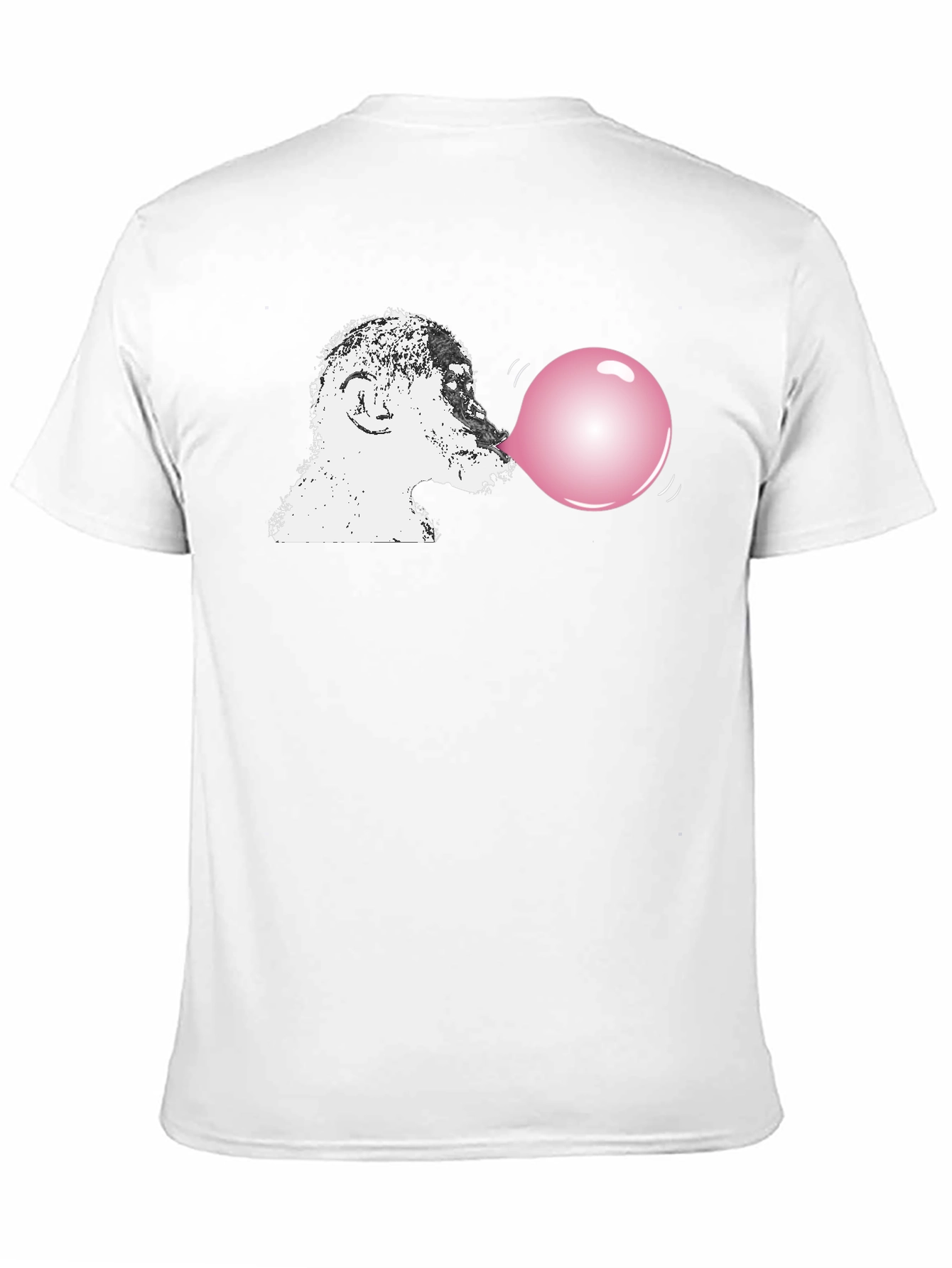 Black Monkey Blowing Bubblegum T-Shirt view 11
