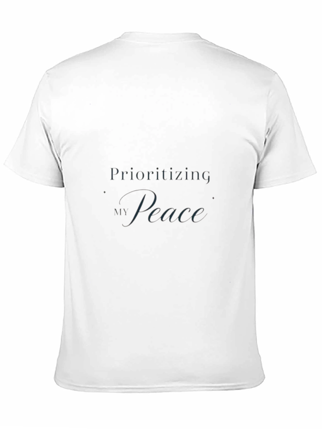 Black Prioritizing Peace Black T-Shirt view 11