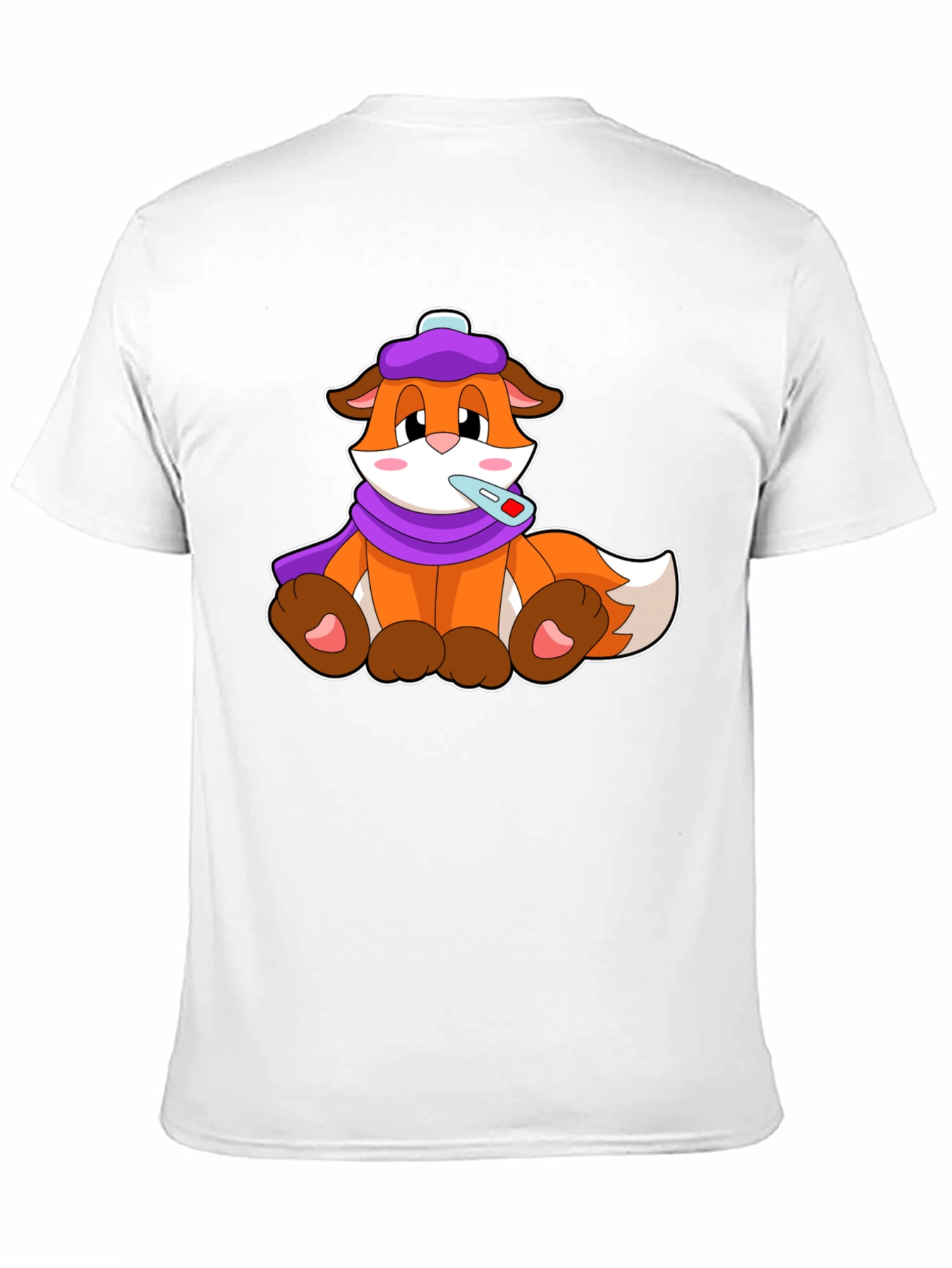 Black Sick Day Fox T-Shirt view 11