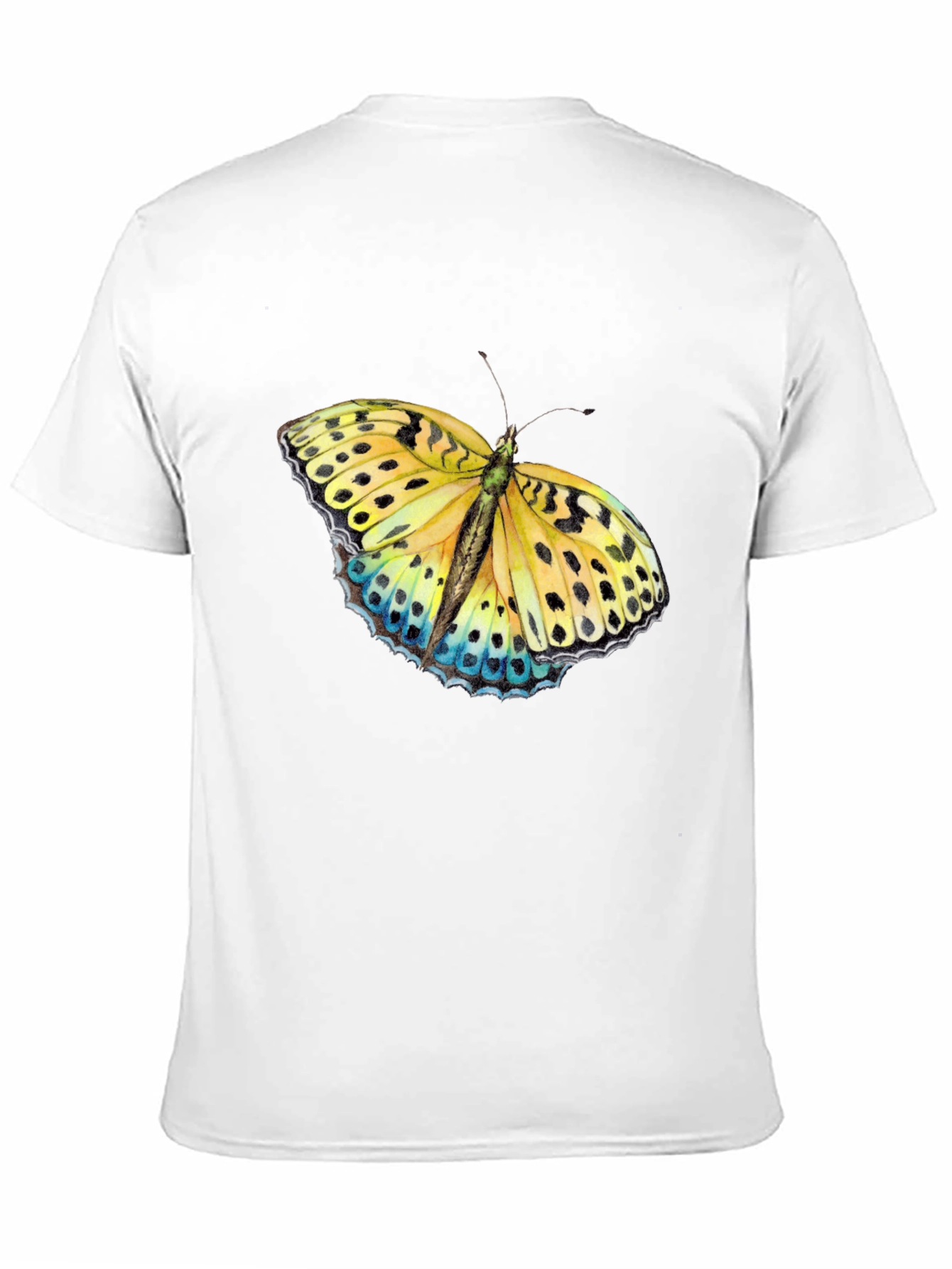 Black Butterfly Graphic Print Black T-Shirt view 11