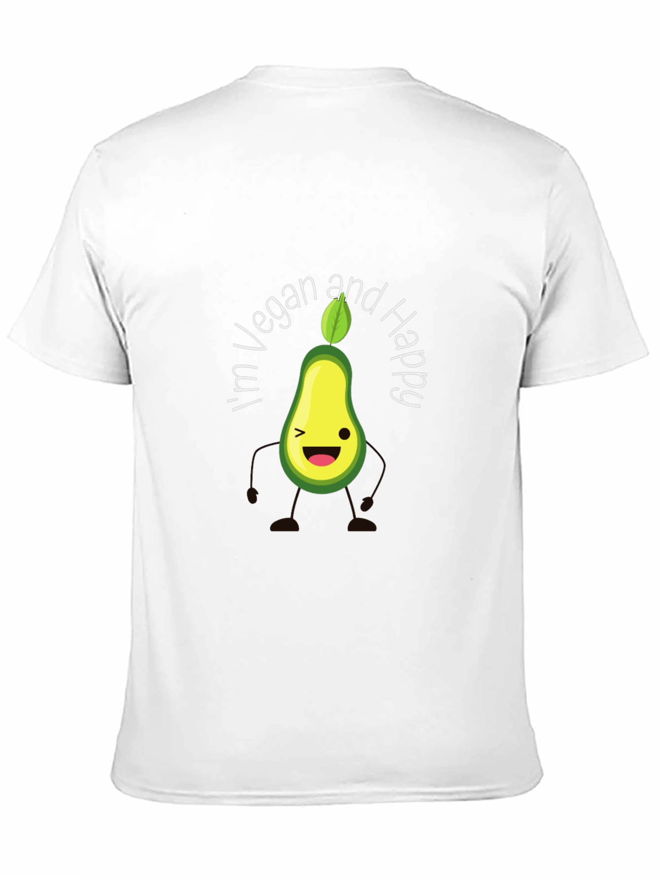 Black Vegan Avocado Graphic T-Shirt view 11