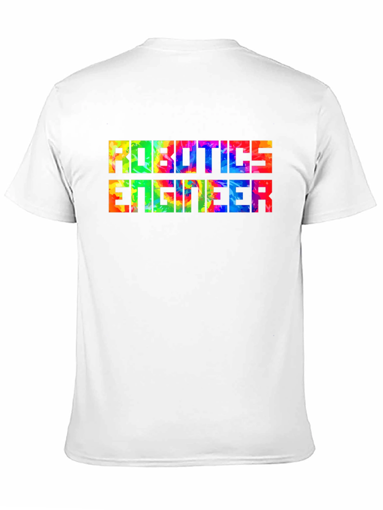 Black Robotics Engineer T-Shirt - Colorful Design view 11