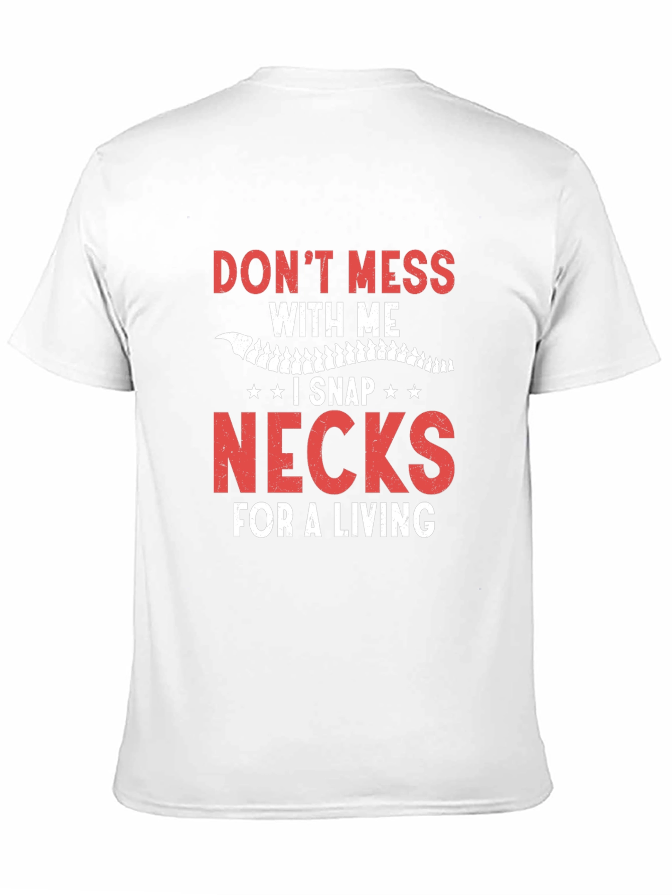 Black Funny Chiropractic T-Shirt - Snap Necks for a Living! view 11