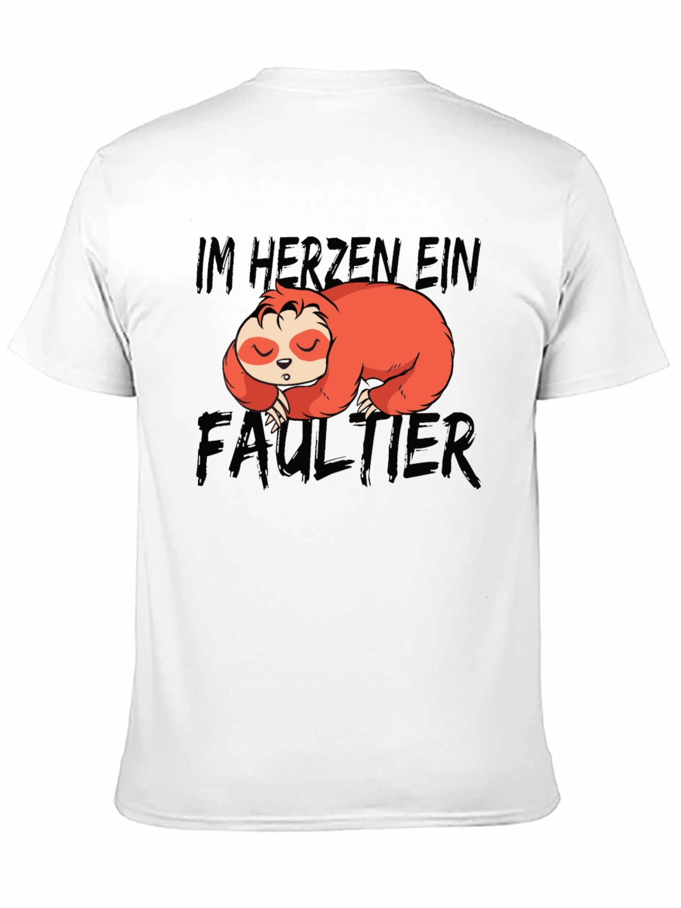 Black Im Herzen Ein Faultier Sloth Graphic T-Shirt view 11