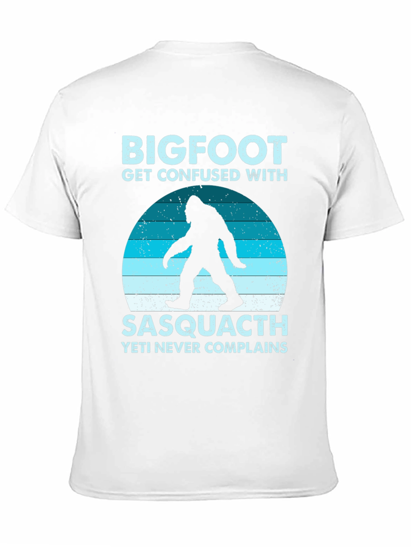 Black Bigfoot Sasquatch T-Shirt - Yeti Never Complains view 11