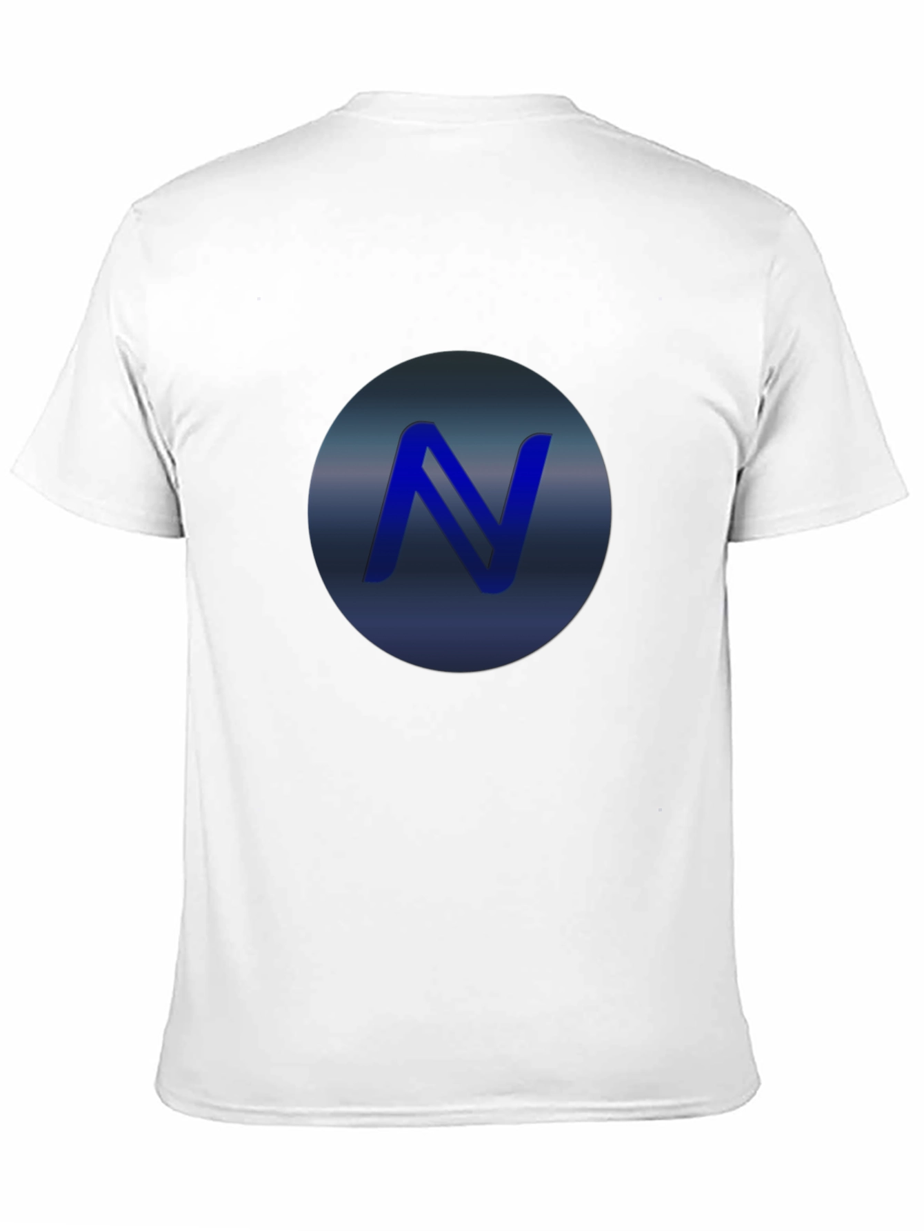 Black Stylish Black T-Shirt with Blue 'N' Logo view 11