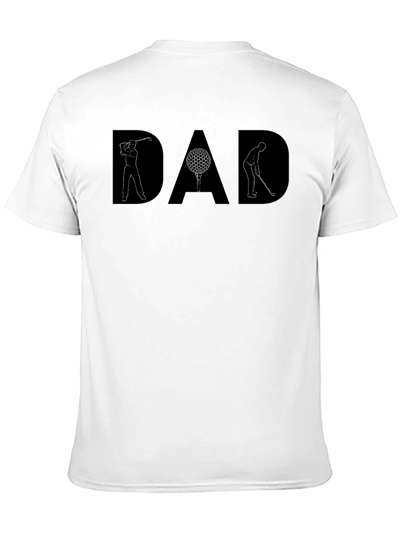 Black DAD Golf T-Shirt - Perfect Gift for Golfing Dads! view 11