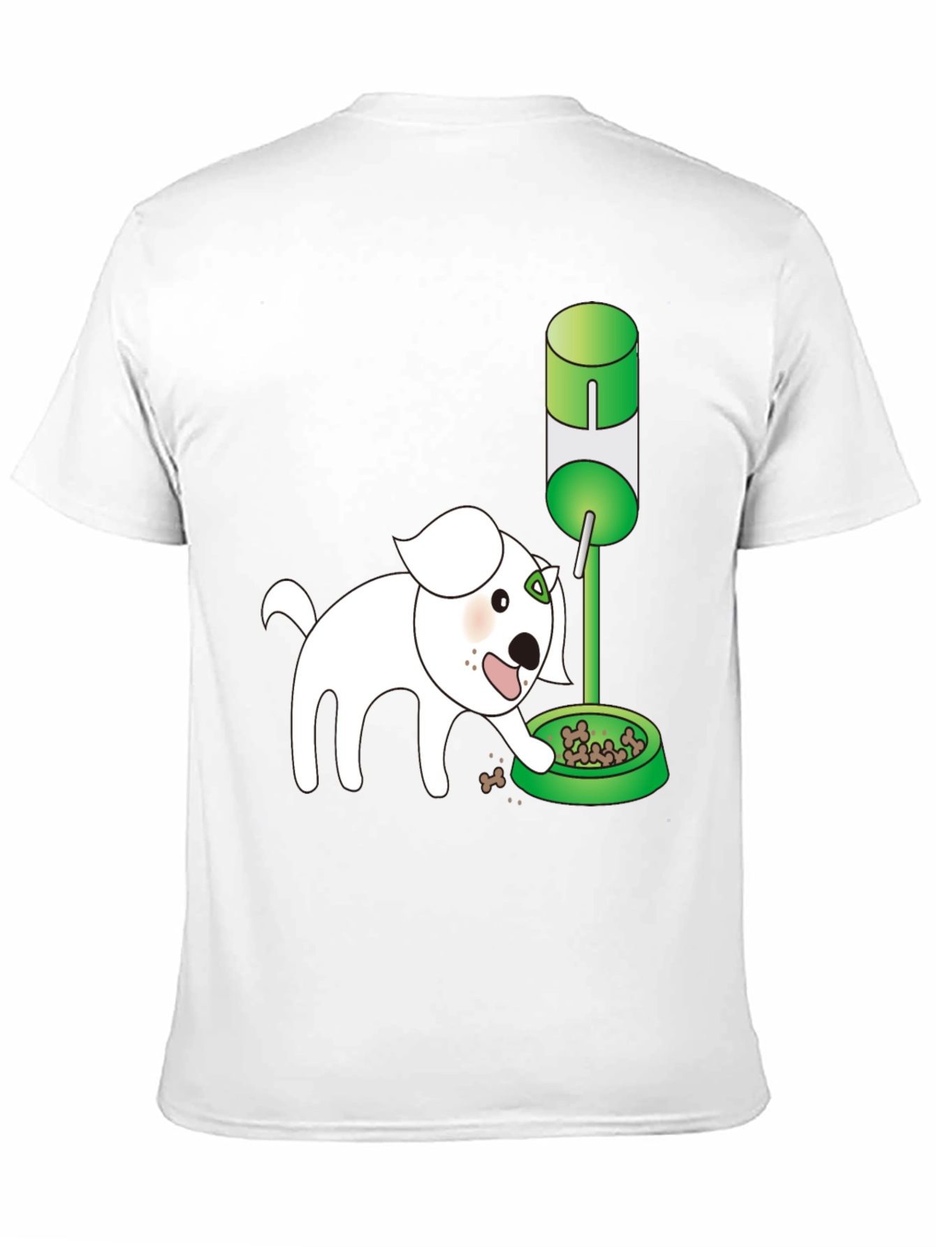 Black Dog Cartoon Graphic T-Shirt view 11