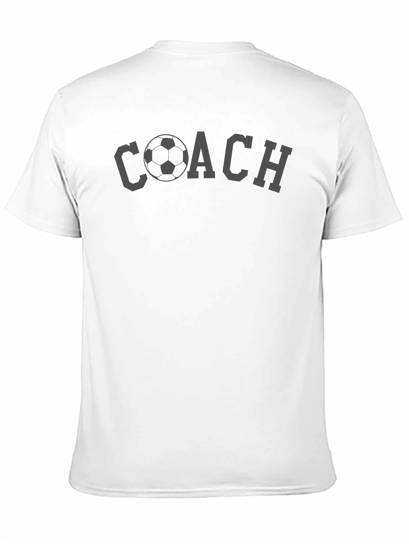 Black Soccer Coach T-Shirt view 11
