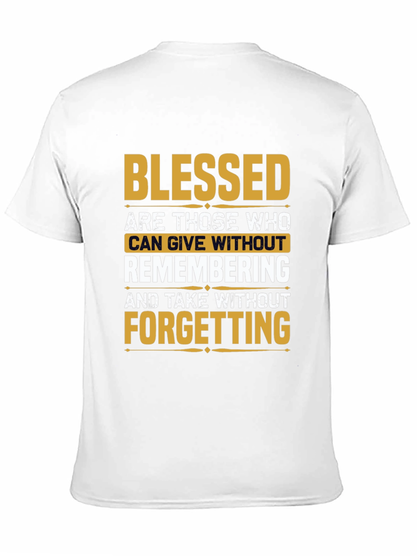 Black Blessed Inspirational Graphic T-Shirt view 11