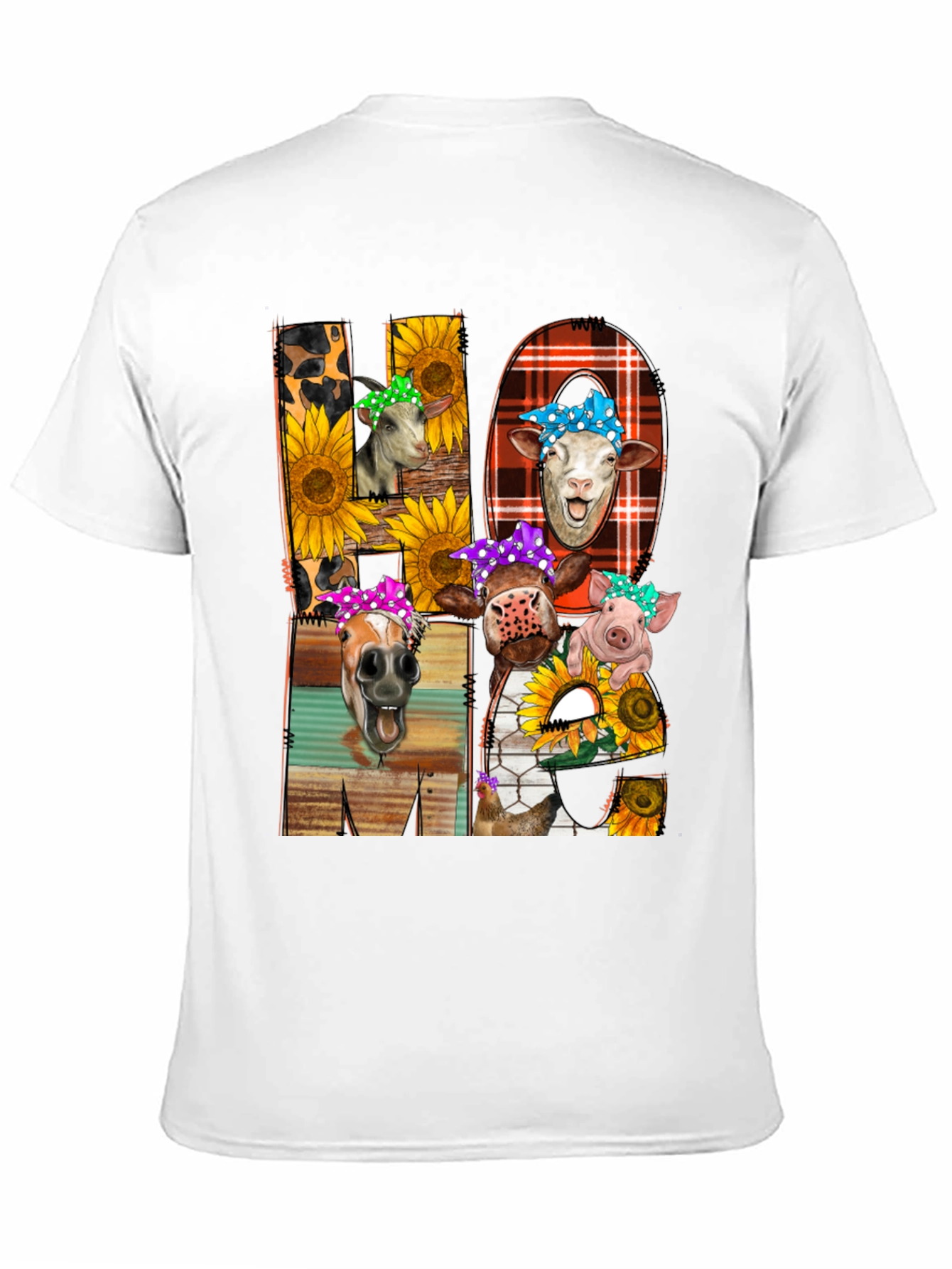 Black Farm Animal Mama T-Shirt - Cute Graphic Tee view 11