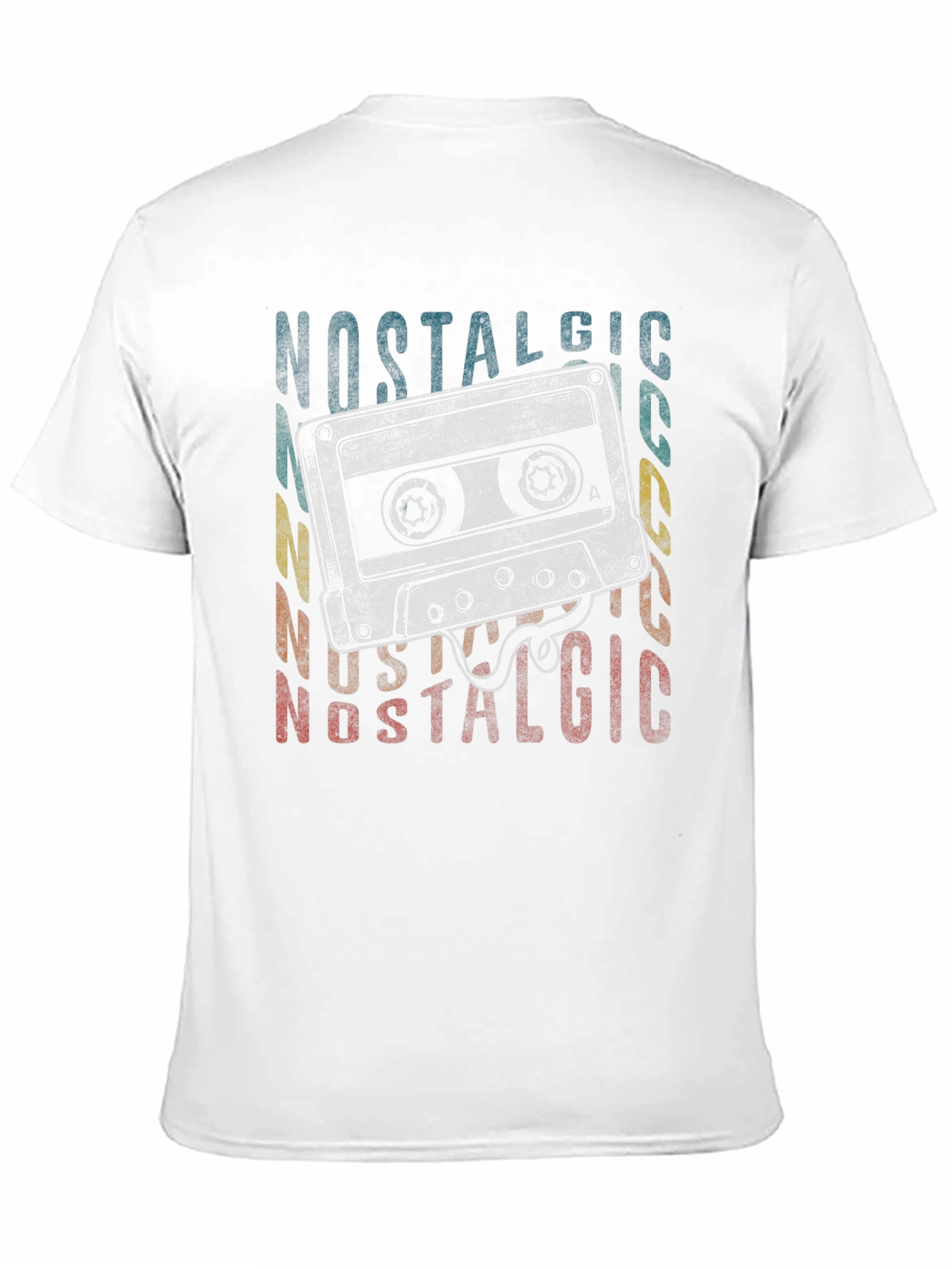 Black Vintage Cassette Tape Nostalgic T-Shirt view 11