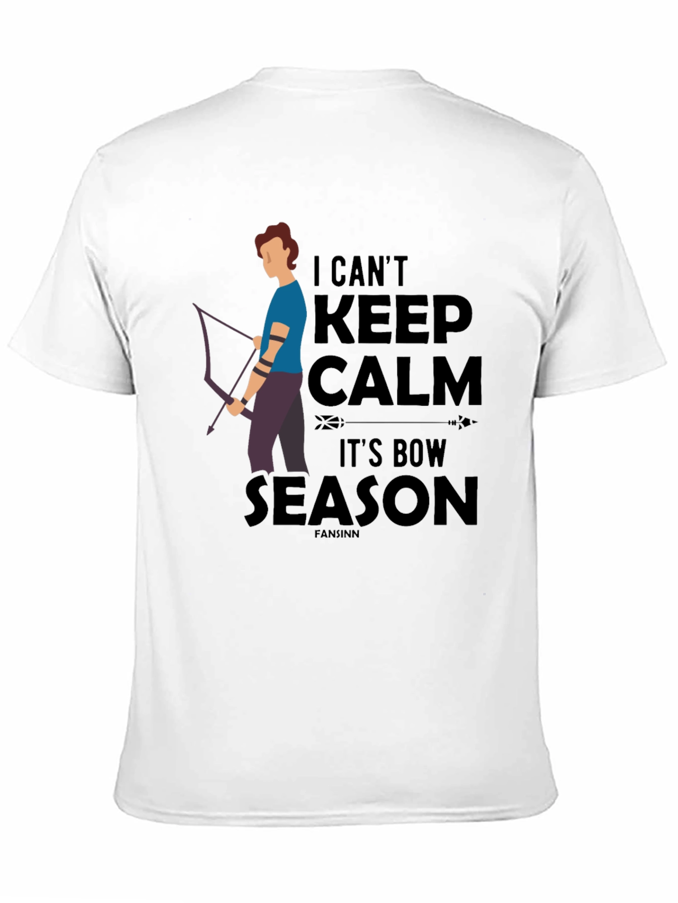 Black I Can't Keep Calm It's Bow Season T-Shirt view 11
