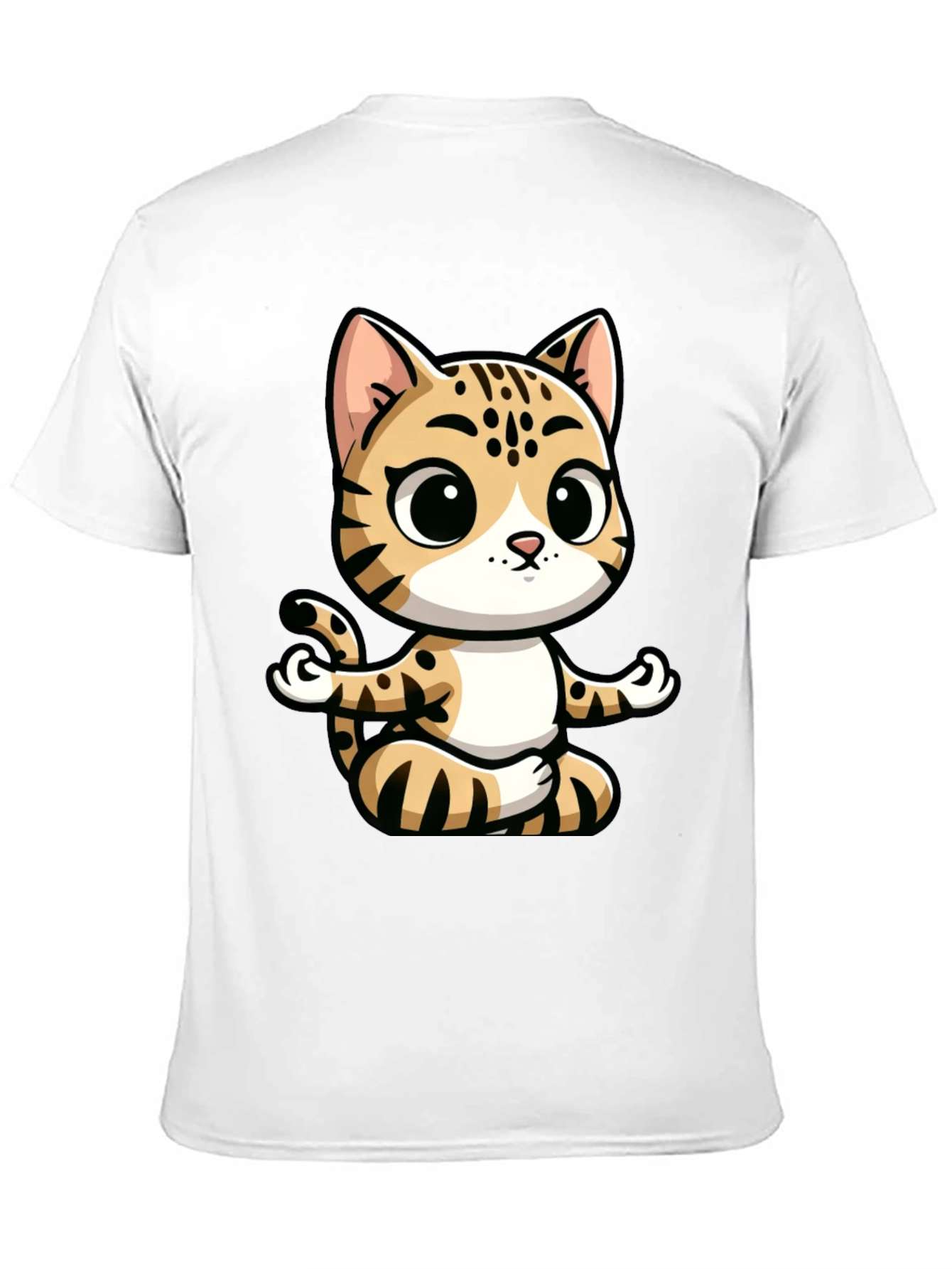 Black Yoga Cat Graphic Tee view 11