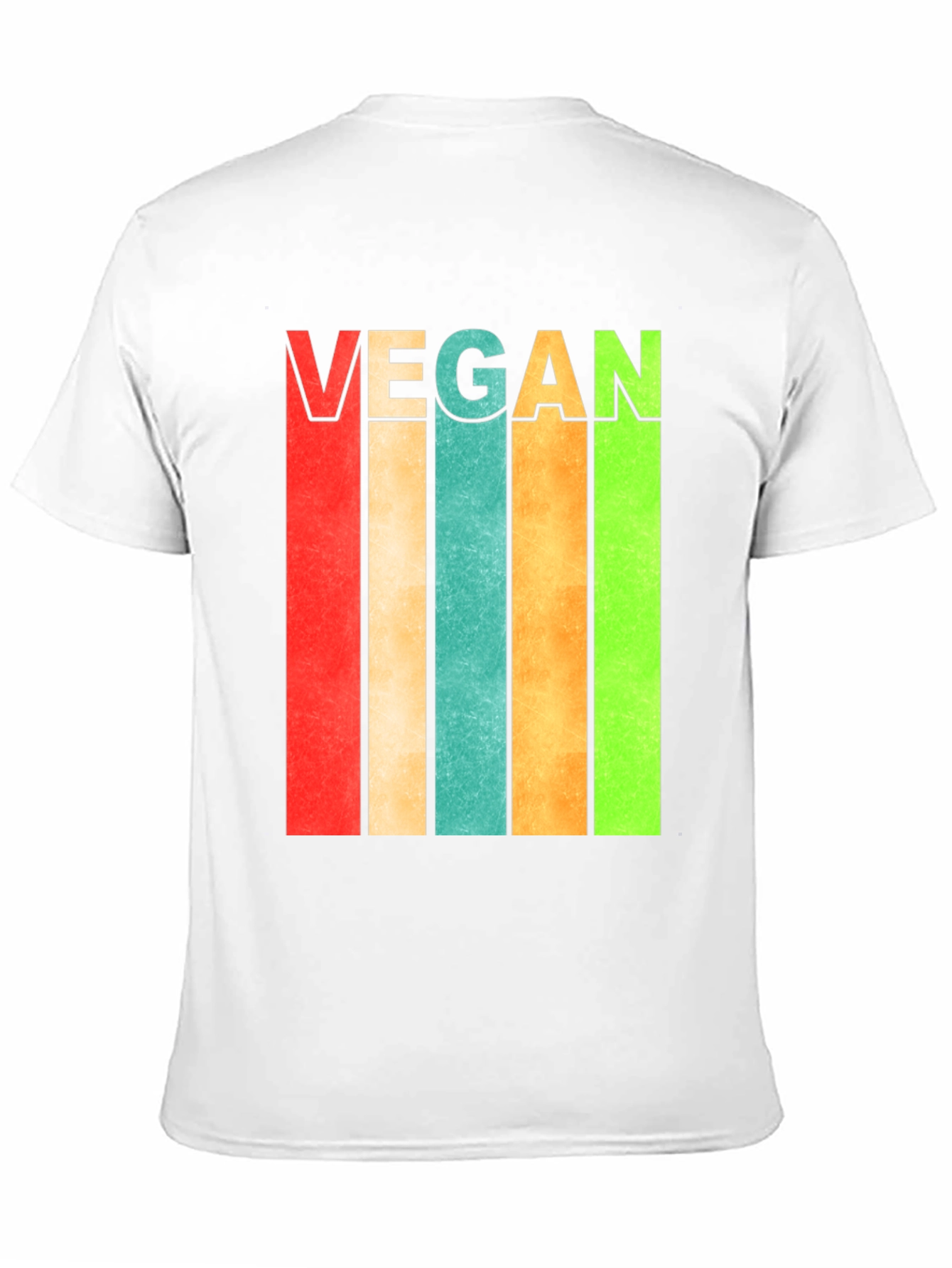Black Retro Vegan Striped T-Shirt - Bold Statement Tee view 11