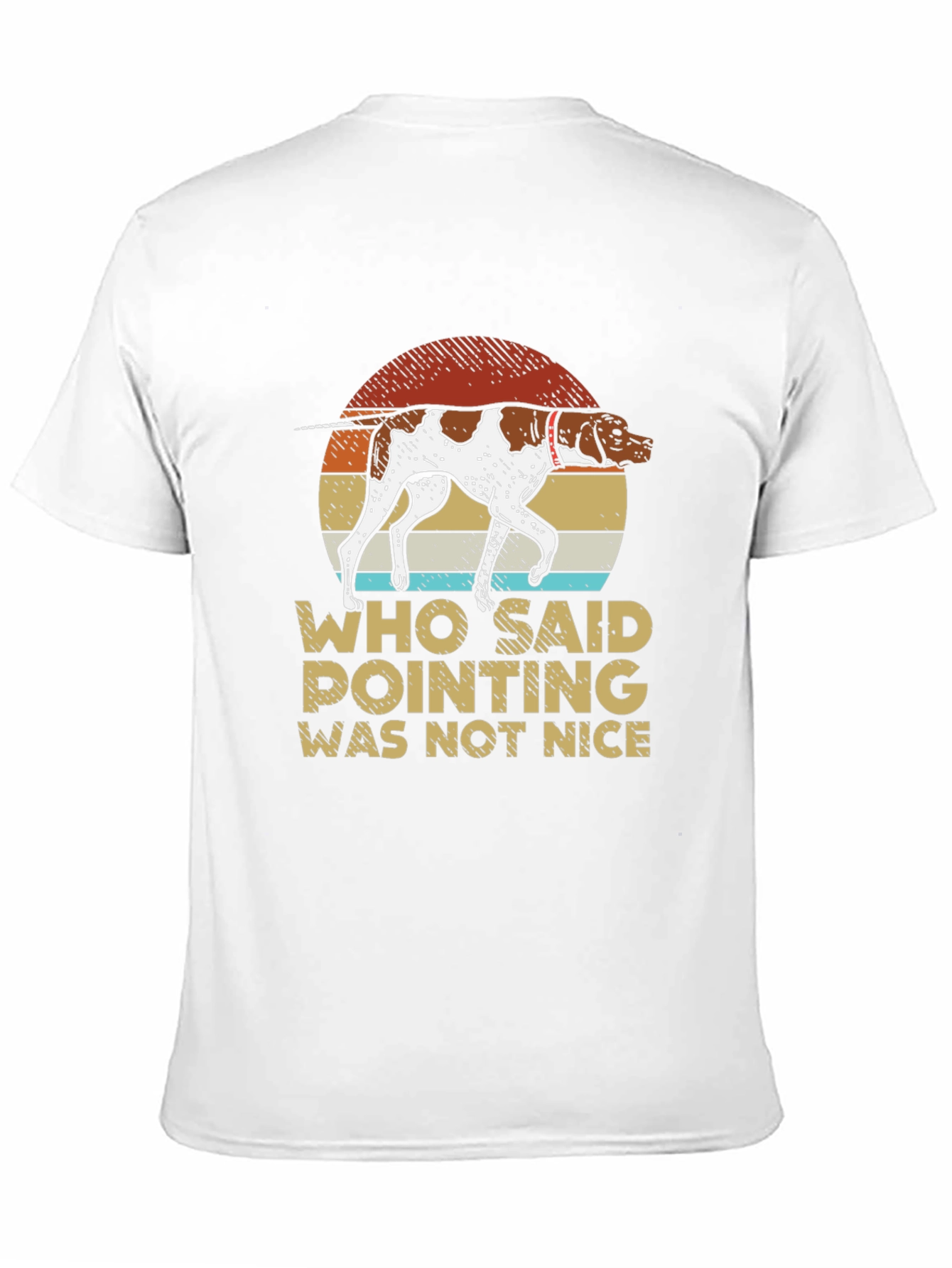 Black Dog Pointing T-Shirt - Funny Hunting Tee view 11