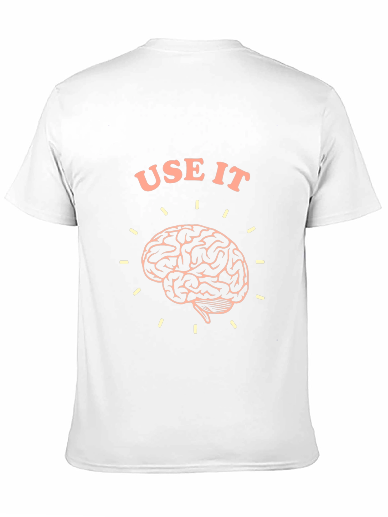 Black Use It Brain T-Shirt - Black Crew Neck Tee view 11
