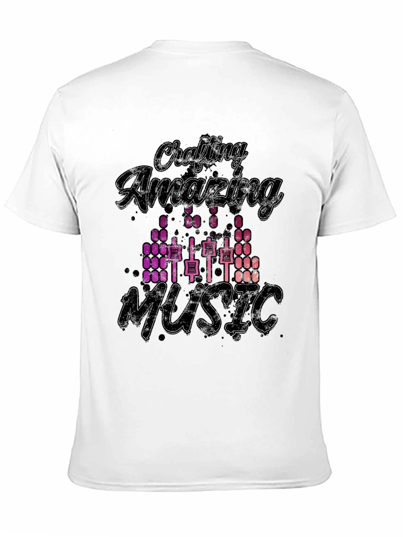 Black Crafting Amazing Music Graphic T-Shirt view 11