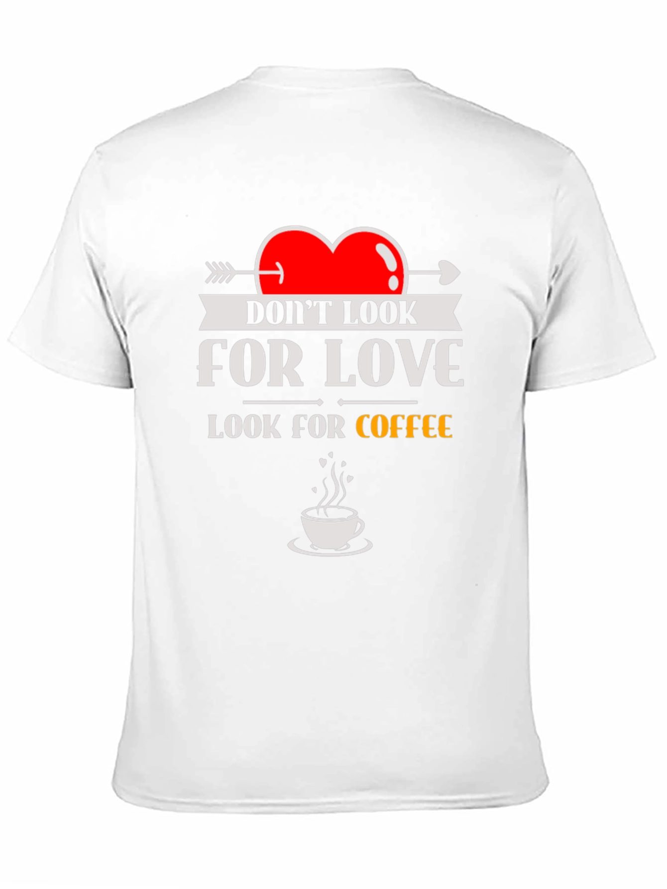 Black Look for Coffee T-Shirt - Funny Novelty Tee view 11