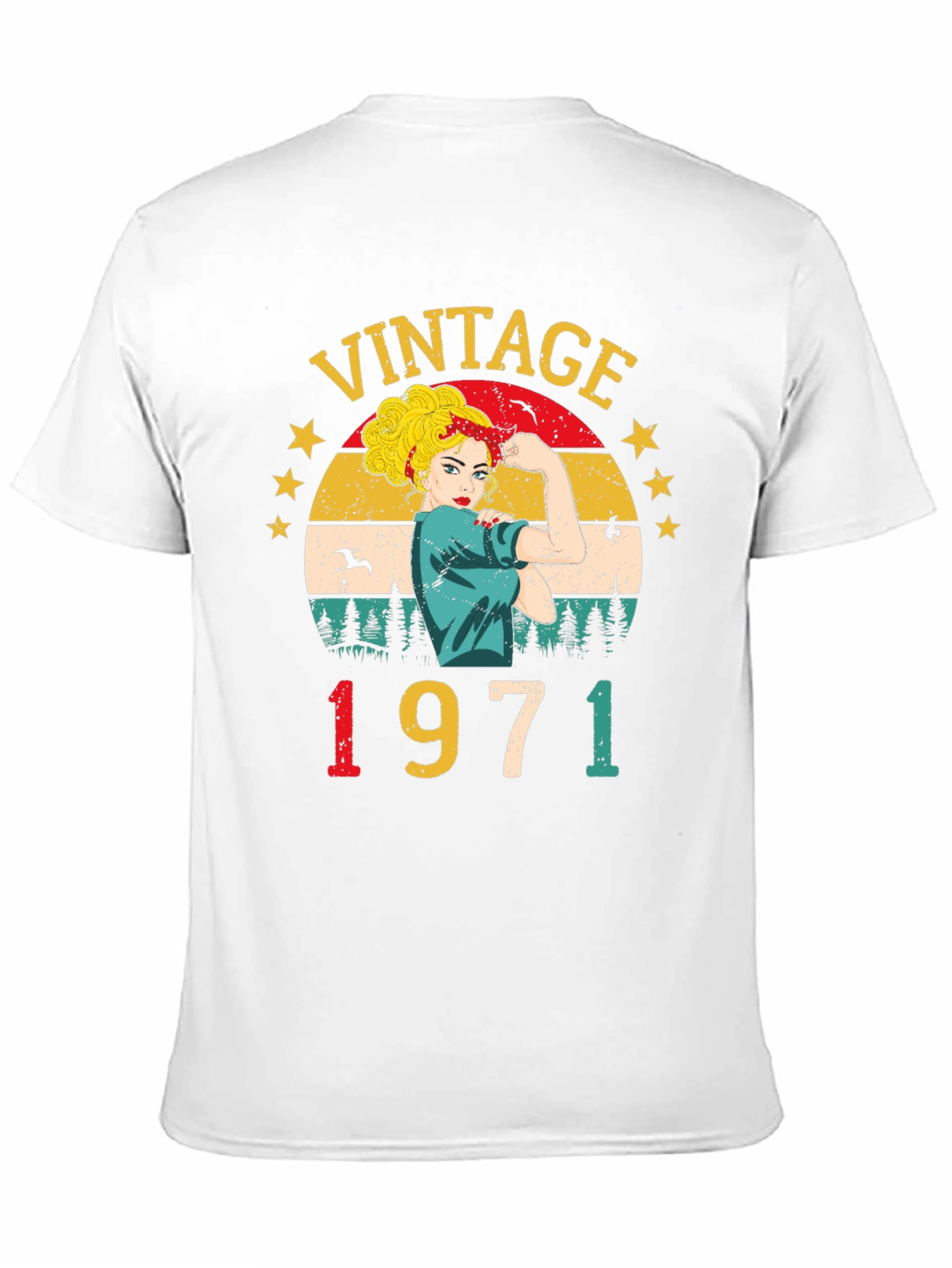 Black Vintage 1971 Rosie the Riveter Graphic T-Shirt view 11