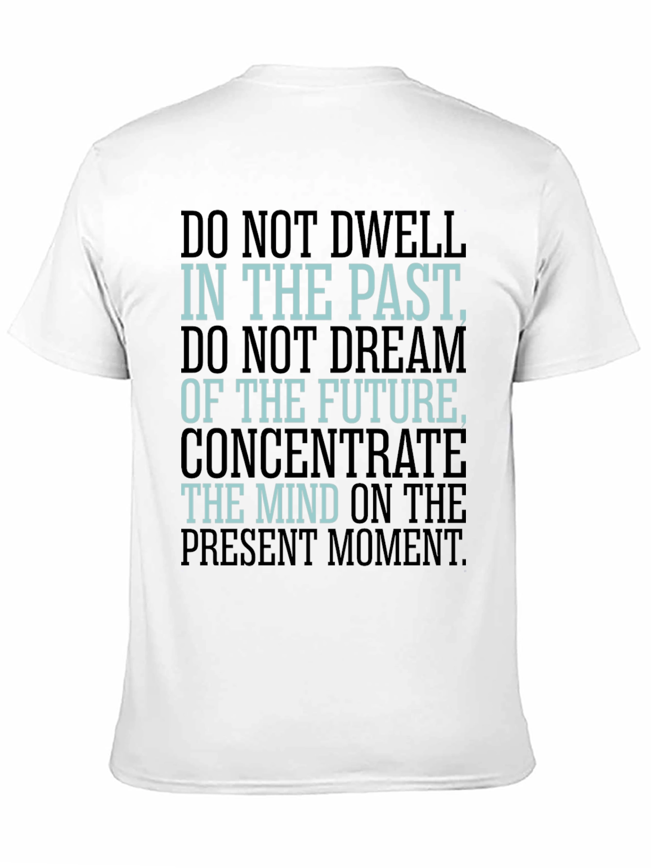 Black Mindful Living Tee: Present Moment Focus view 11