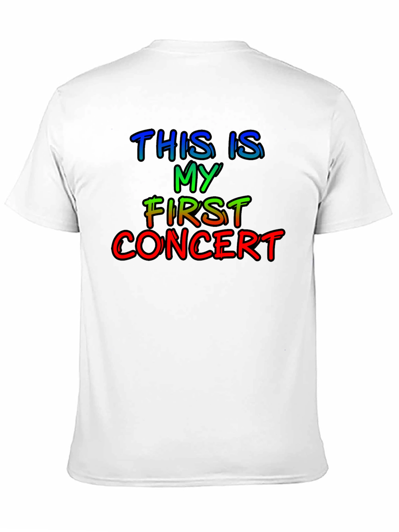 My First Concert T-Shirt - Rainbow Text - 11