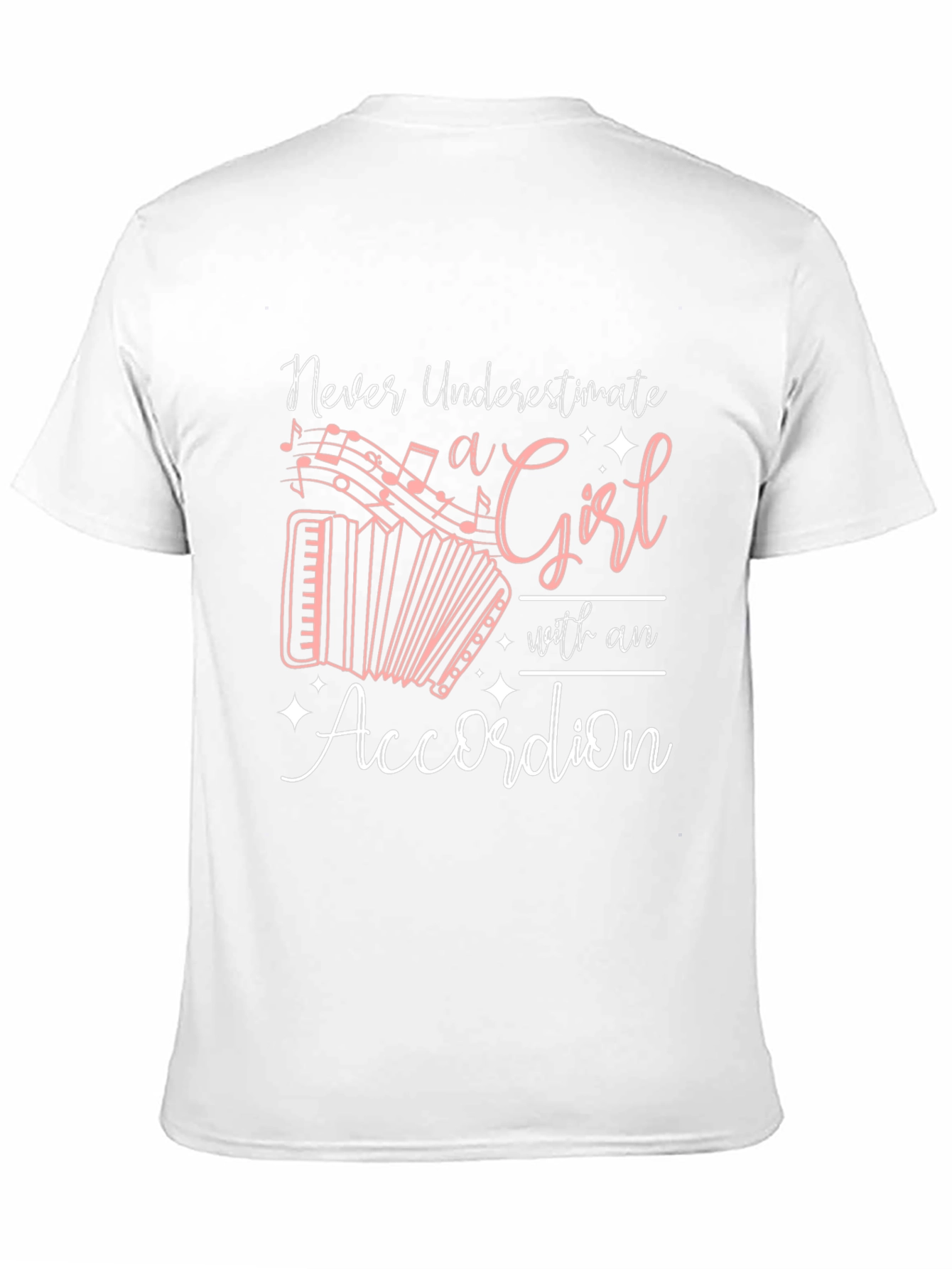 Black Accordion Girl Black Graphic Tee view 11